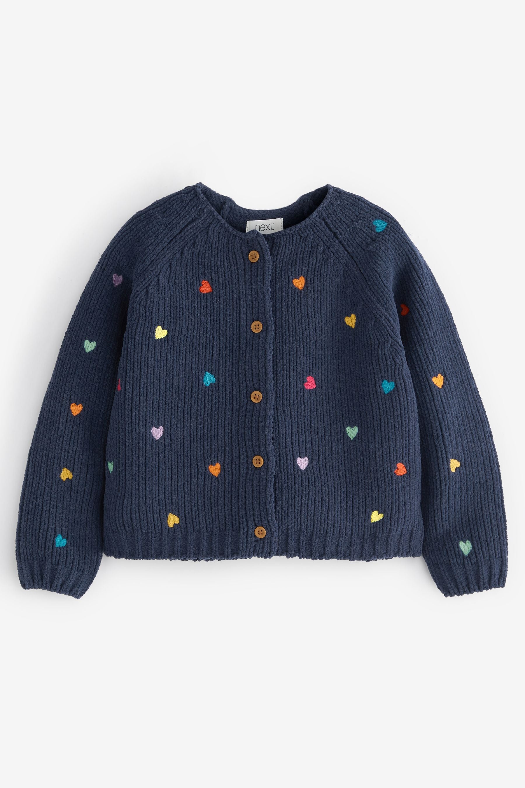 Navy Heart Cardigan (3mths-7yrs)