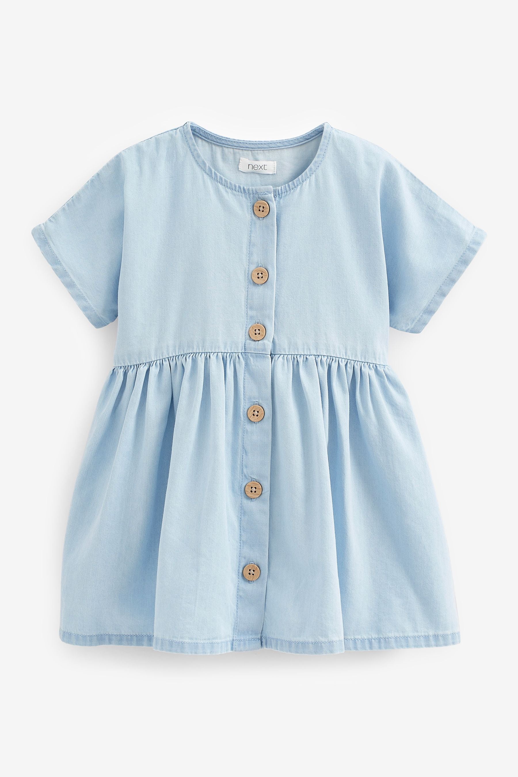 Pale Blue Denim Relaxed Dress (3mths-7yrs)