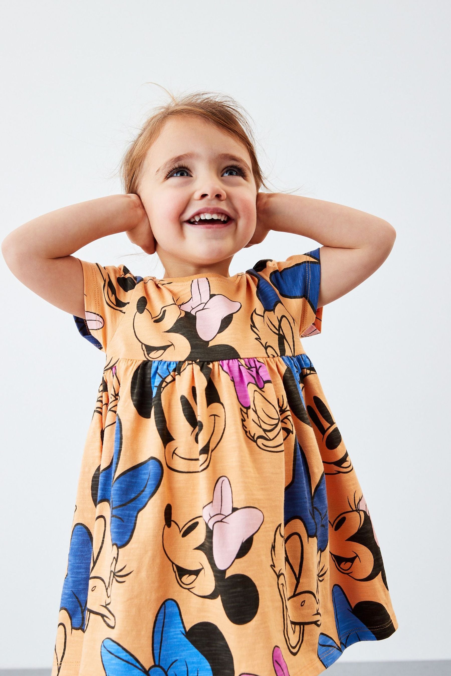 Orange Short Sleeve Disney Dress (3mths-7yrs)