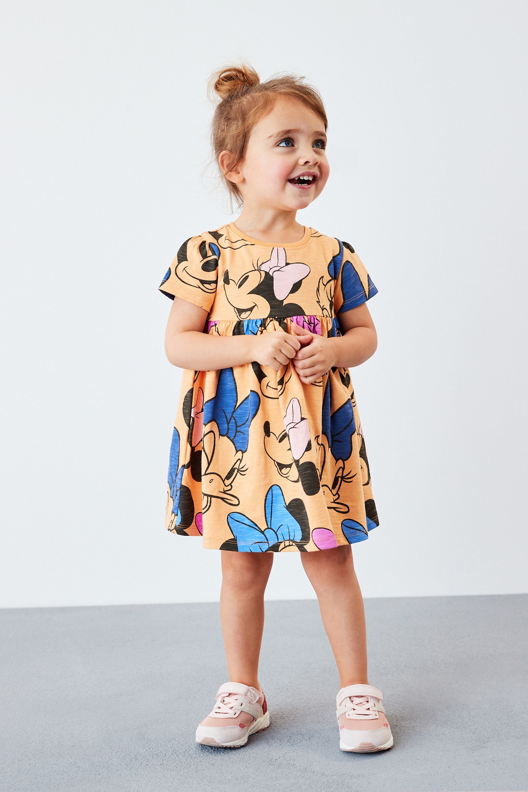 Orange Short Sleeve Disney Dress (3mths-7yrs)