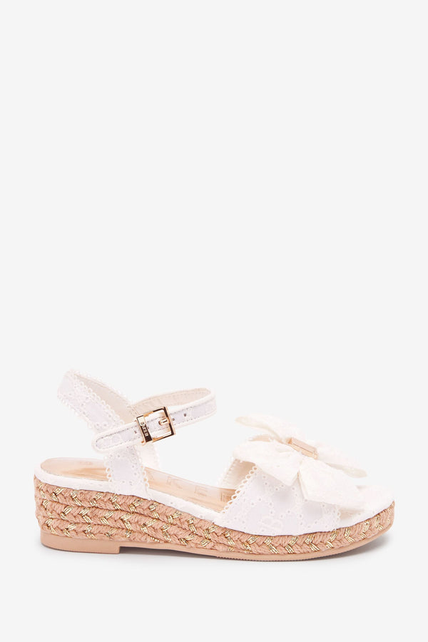 White Baker by Ted Baker White Broderie Wedges