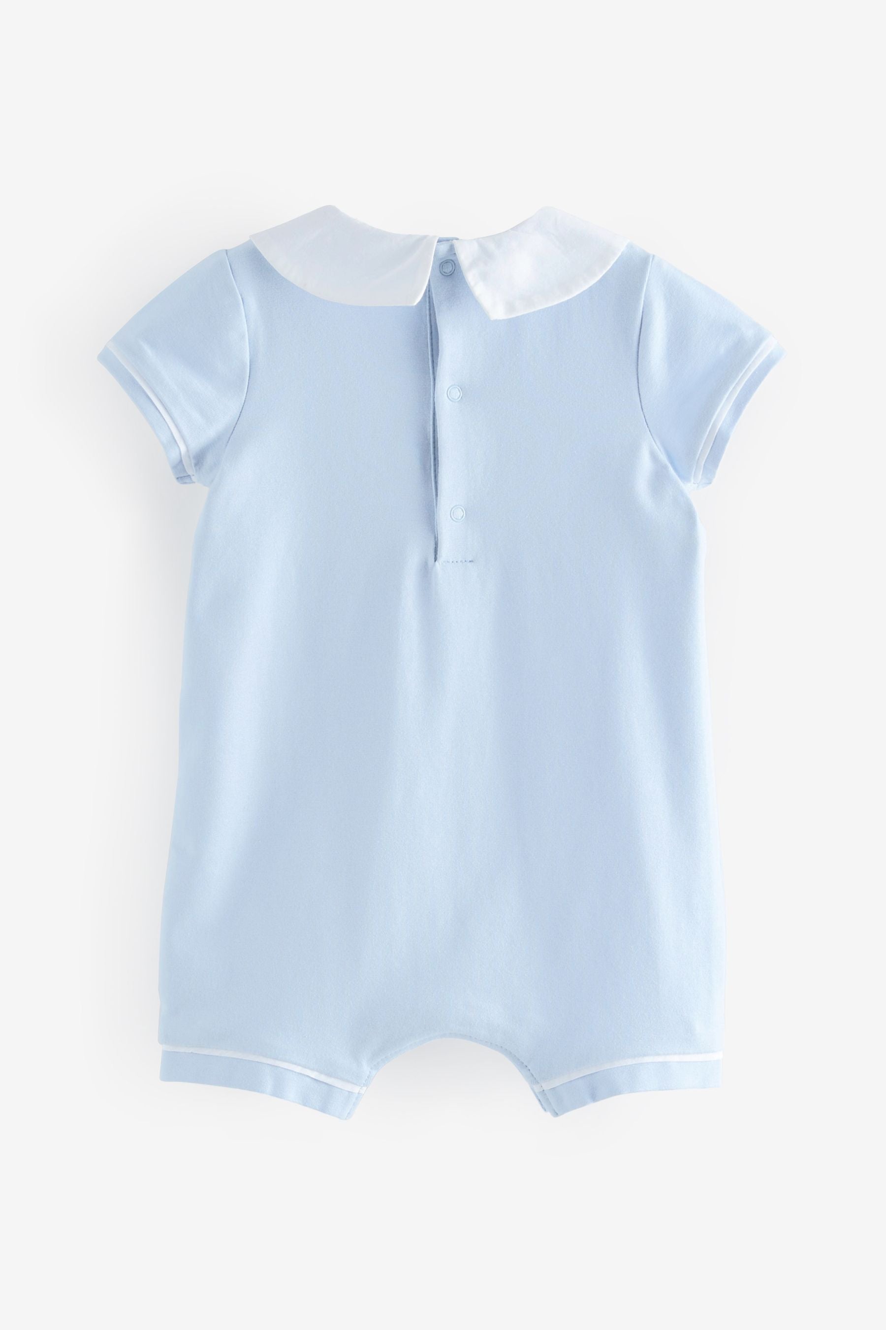 Pale Blue Baby Boat Romper