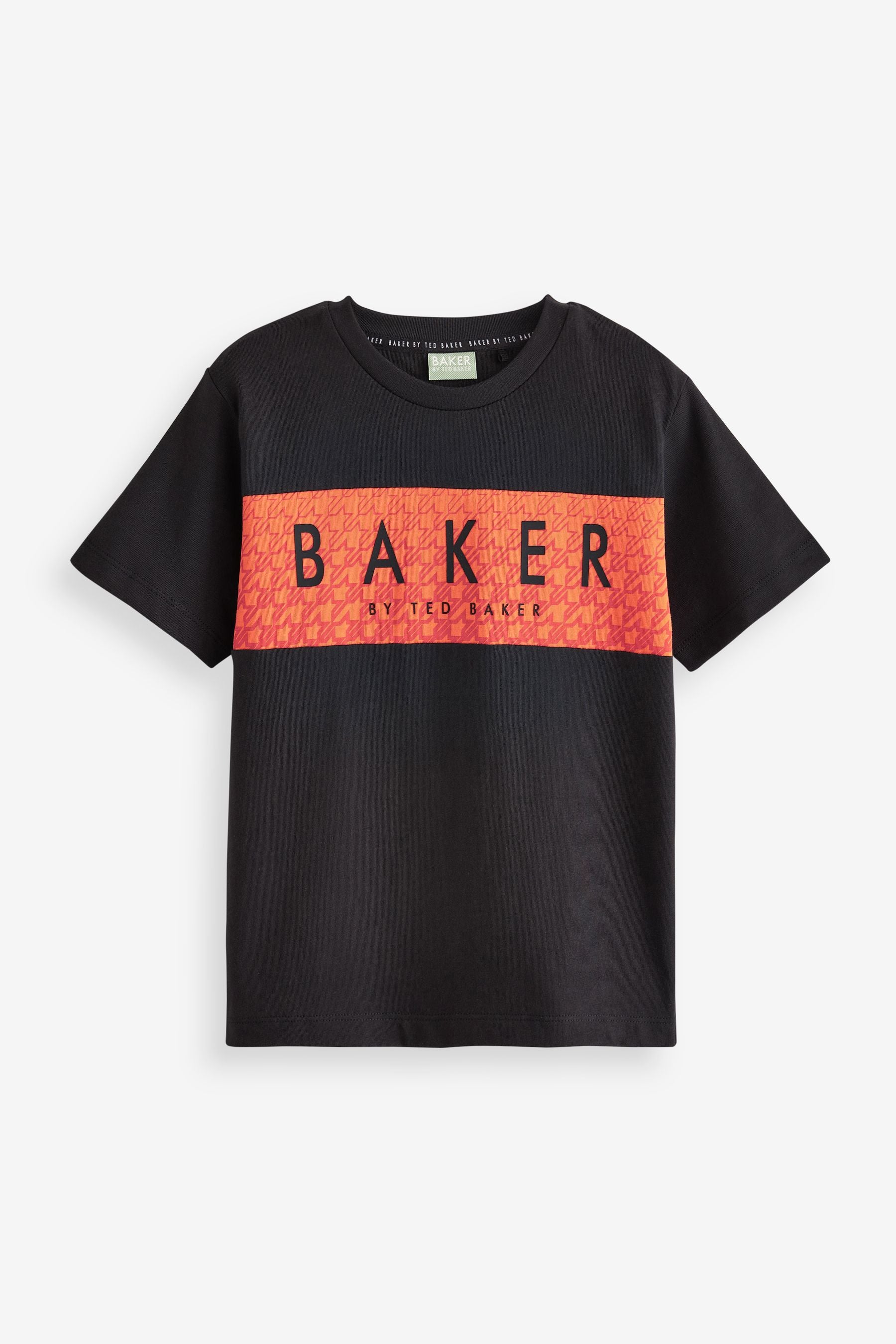 Black/Orange Baker by Ted Baker Geometric T-Shirt