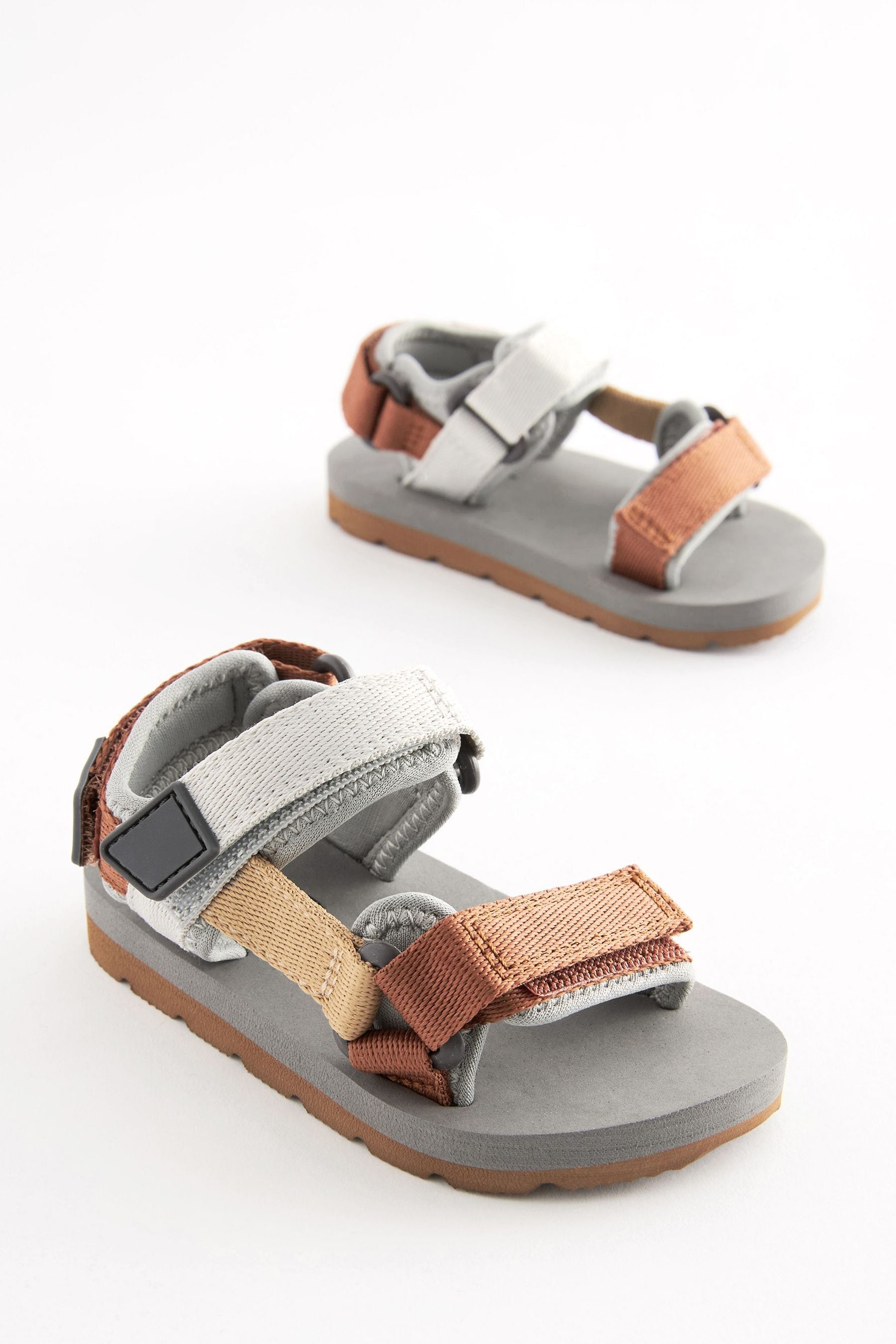 Minerals Colourblock Touch Fastening Adjustable Strap Tape Trekker Sandals