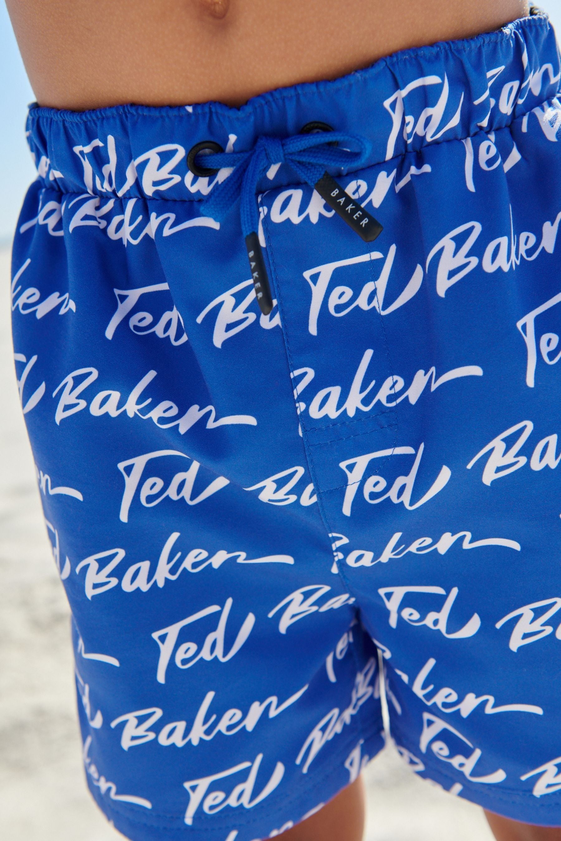 Blue/White Baker by Ted Baker Swim Shorts