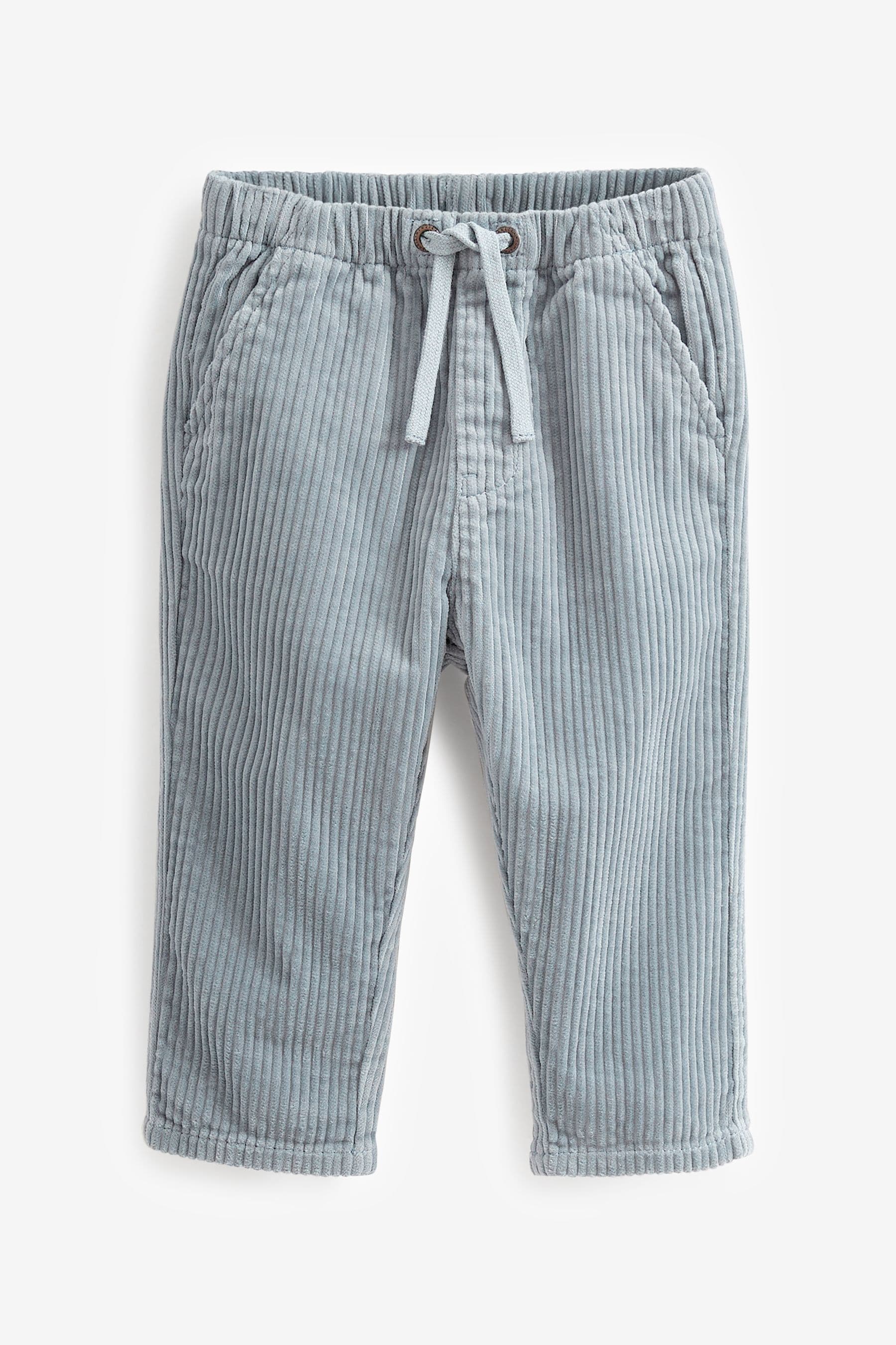 Light Blue Corduroy Pull-On Trousers (3mths-7yrs)