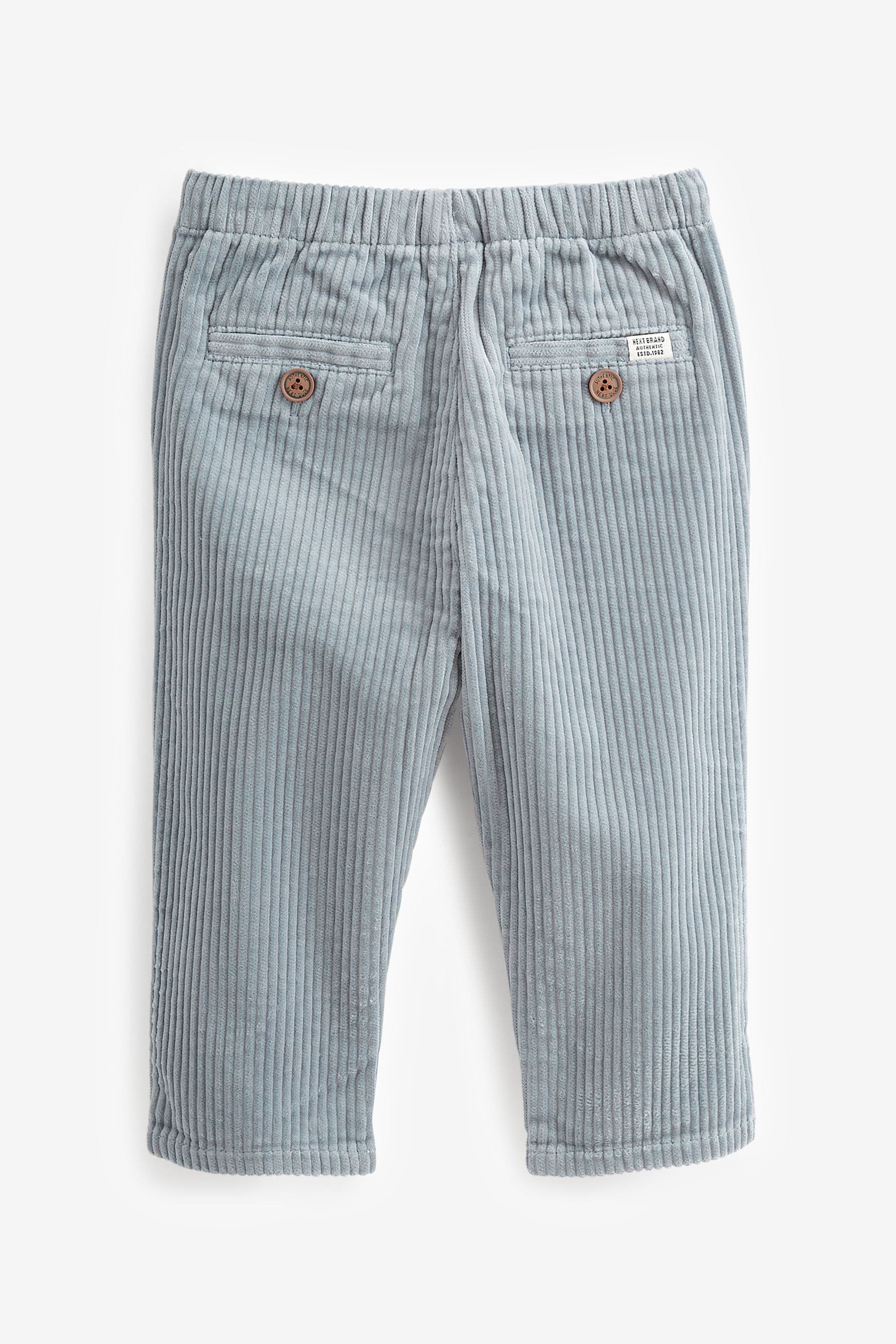 Light Blue Corduroy Pull-On Trousers (3mths-7yrs)