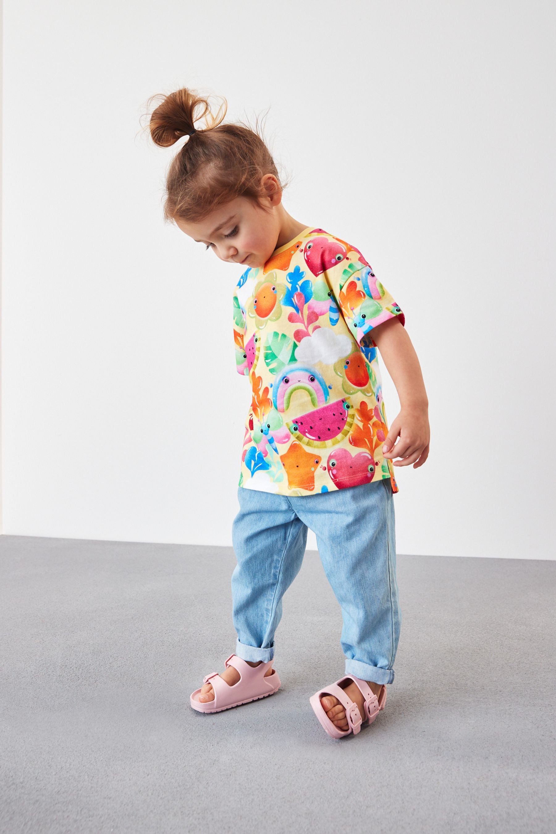 Multi Character Oversized Cotton T-Shirt (3mths-7yrs)