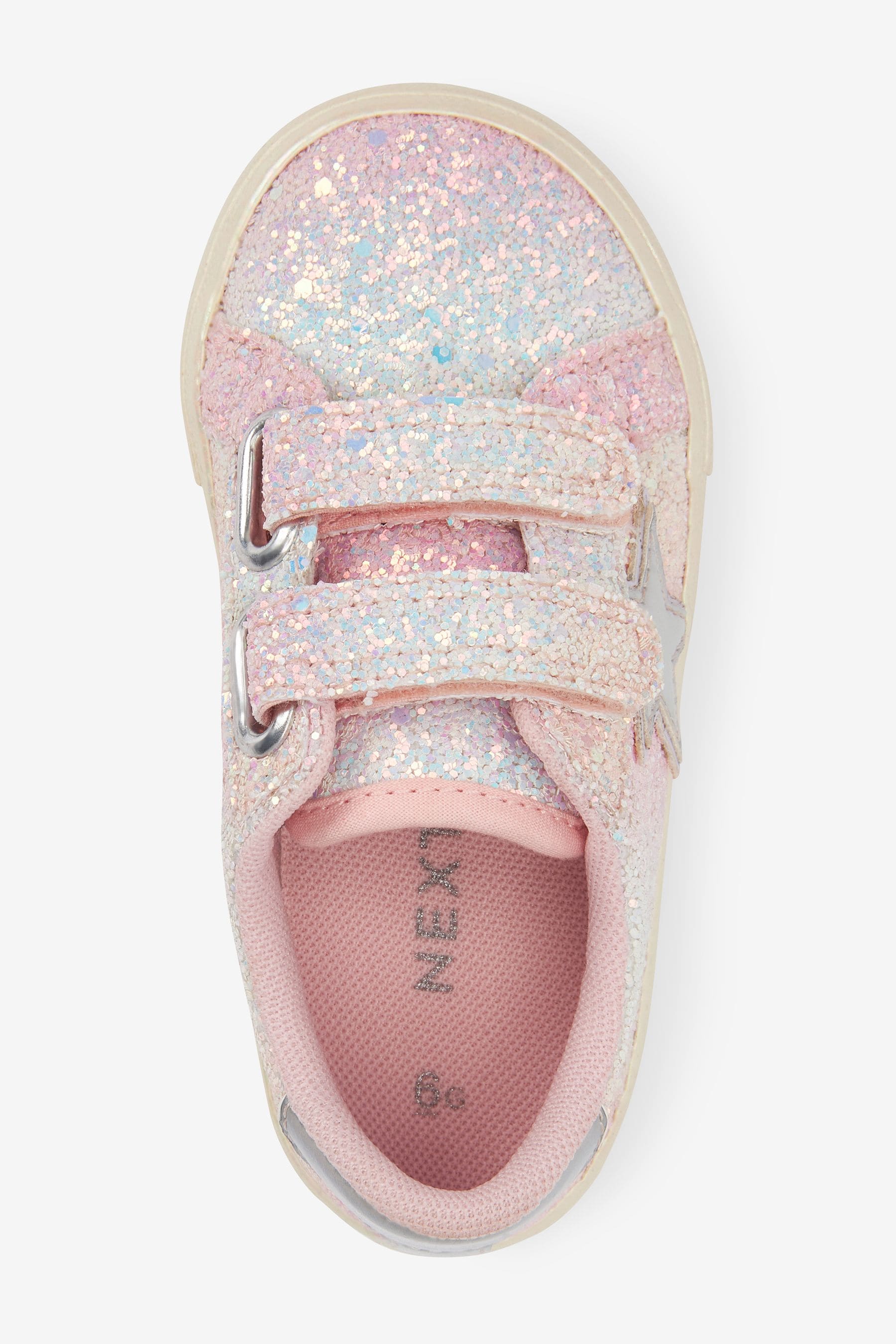 Pink Glitter Star Trainers