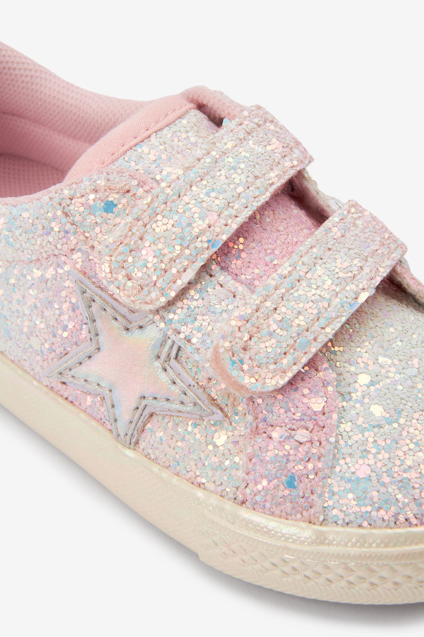 Pink Glitter Star Trainers