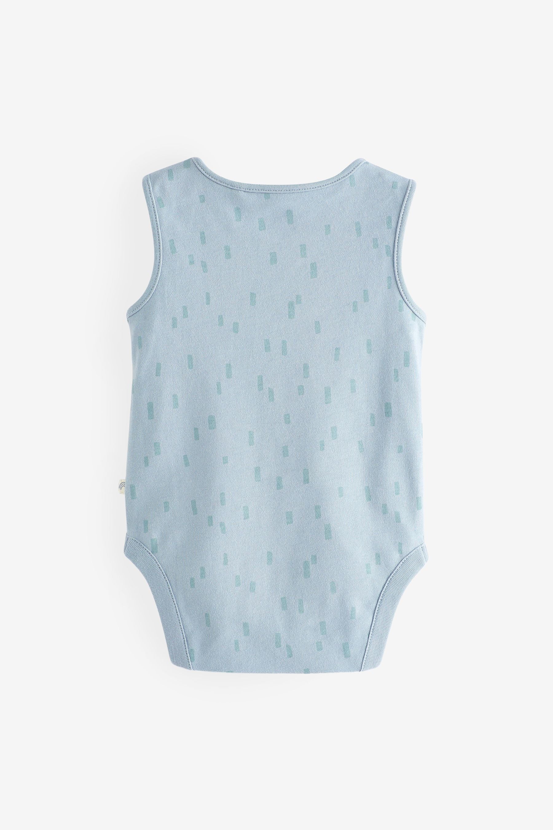 Mint Green Baby Vest Bodysuit  4 Pack