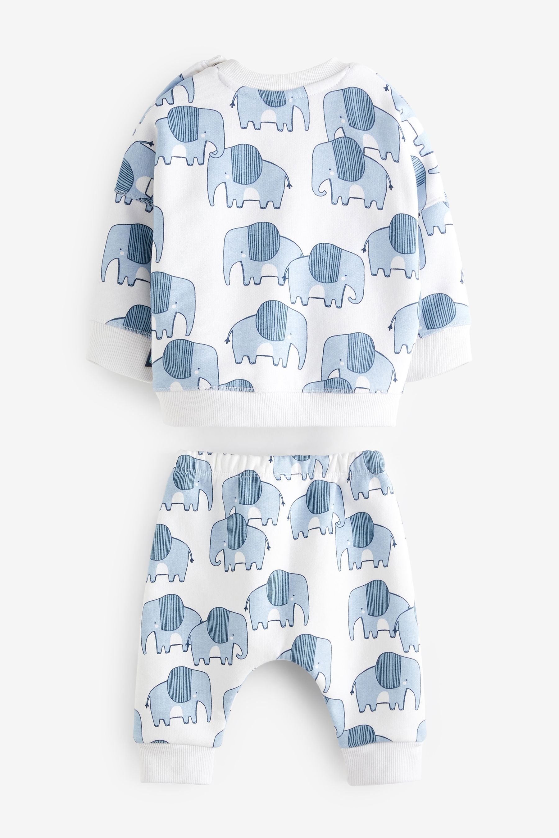 Blue Elephant 2 Piece Baby Sweatshirt And Joggers Set