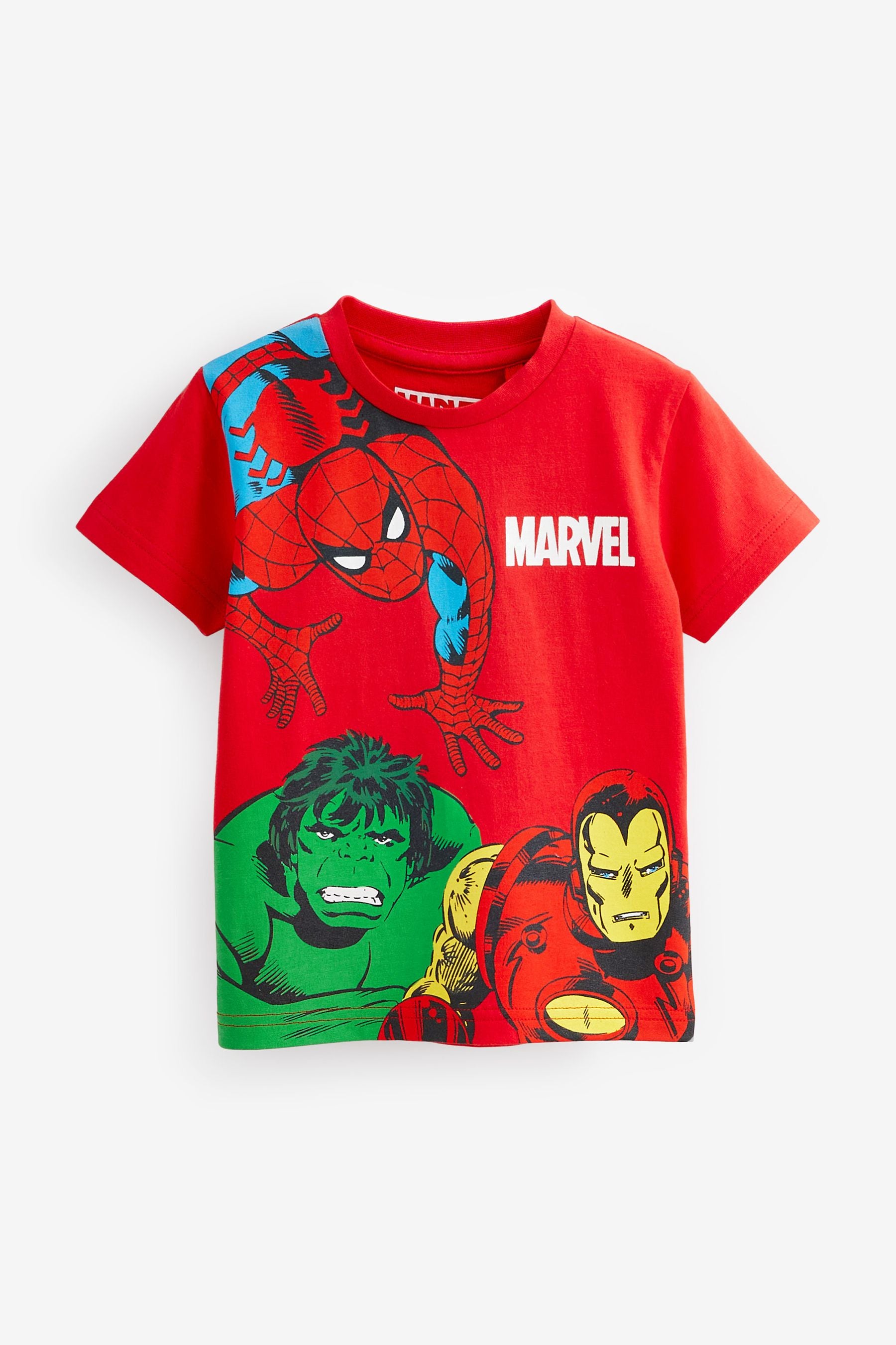 Red Marvel Character Short Sleeve License T-Shirt (9mths-8yrs)