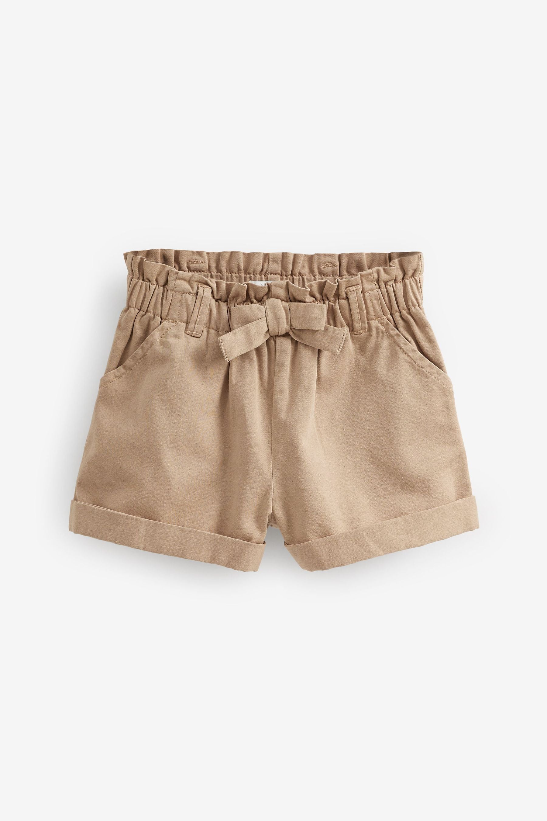 Tan Brown Chino Tie Belt Shorts (3mths-7yrs)