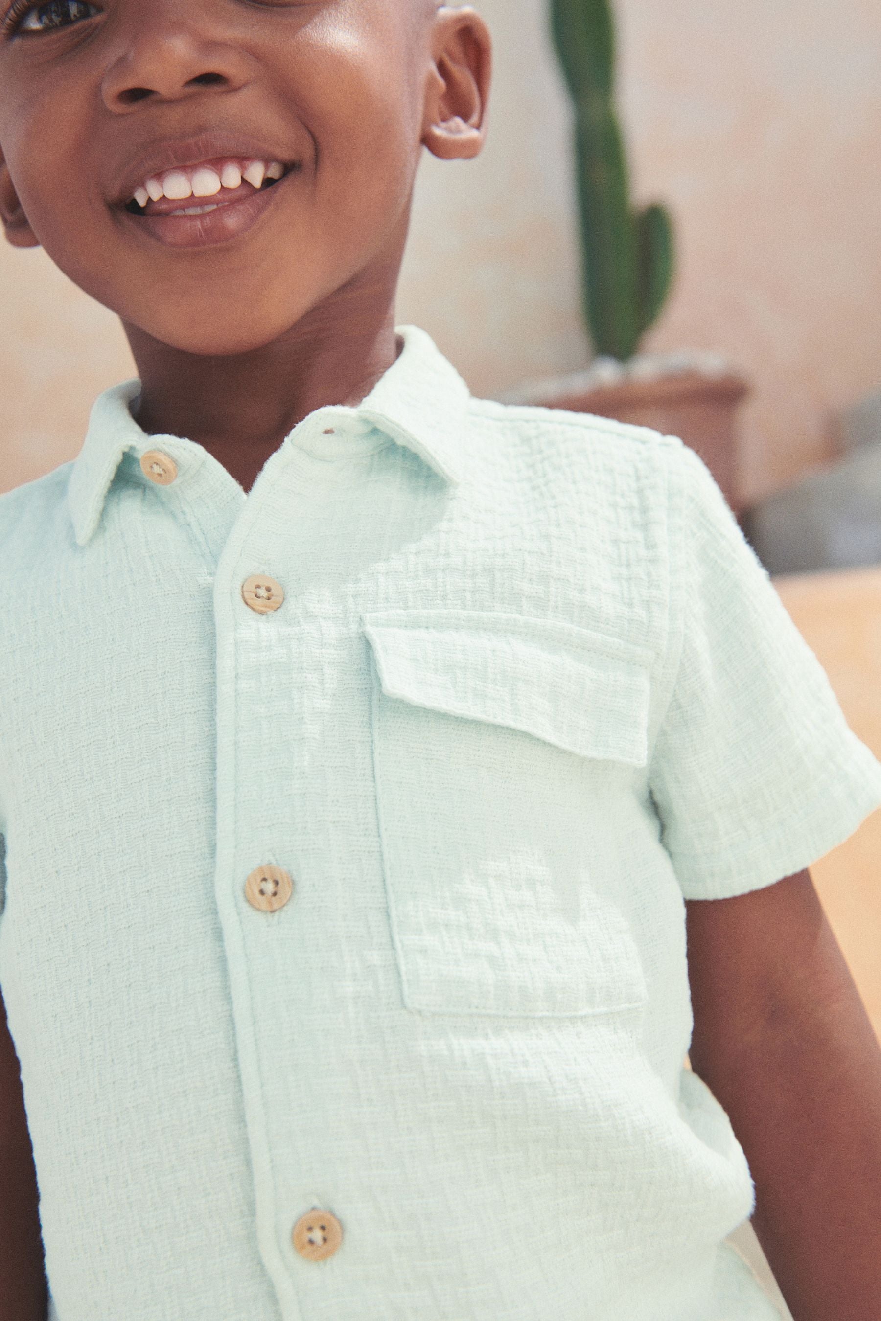 Mineral Green Shirt and Shorts Set (3mths-7yrs)