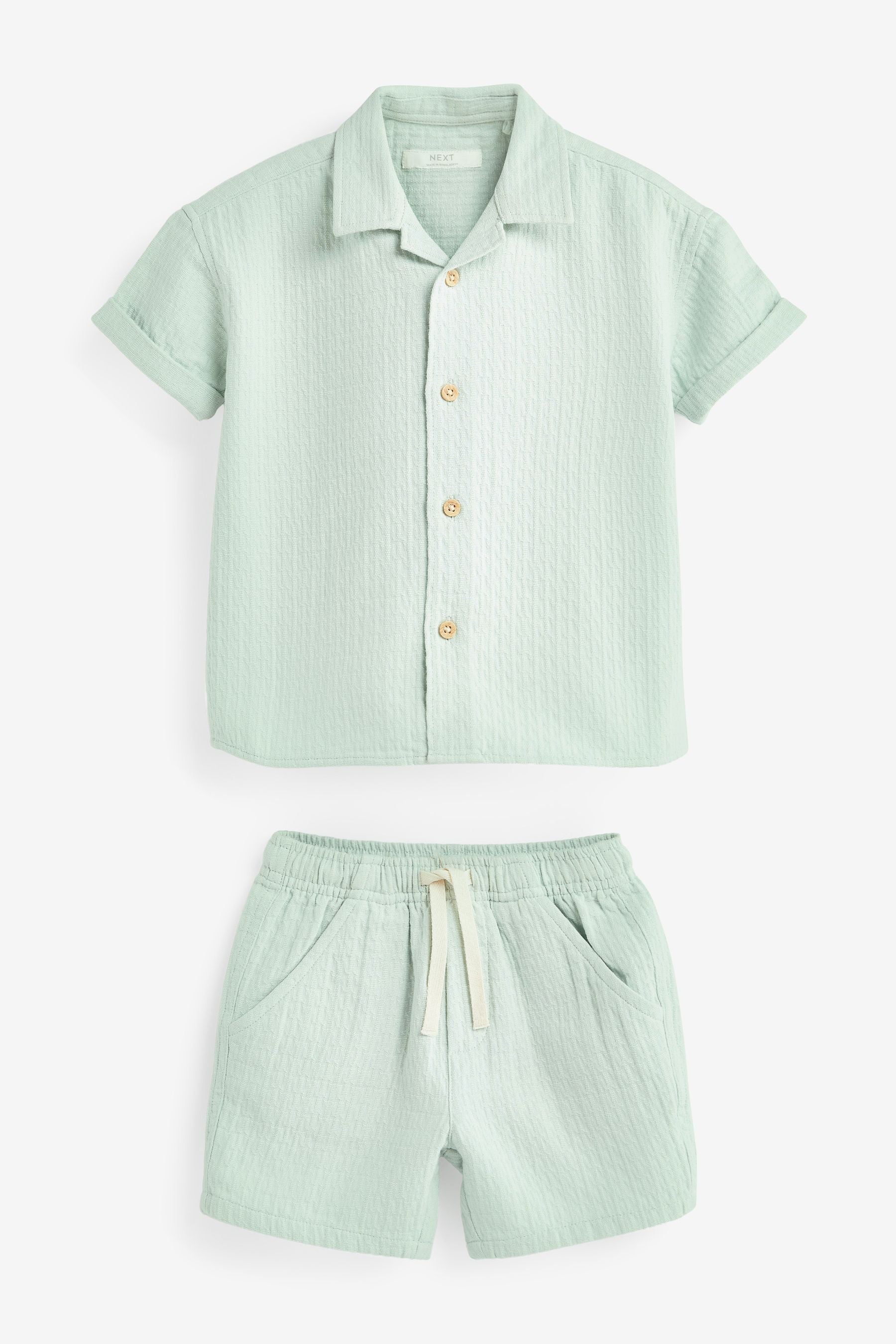 Mineral Green Shirt and Shorts Set (3mths-7yrs)