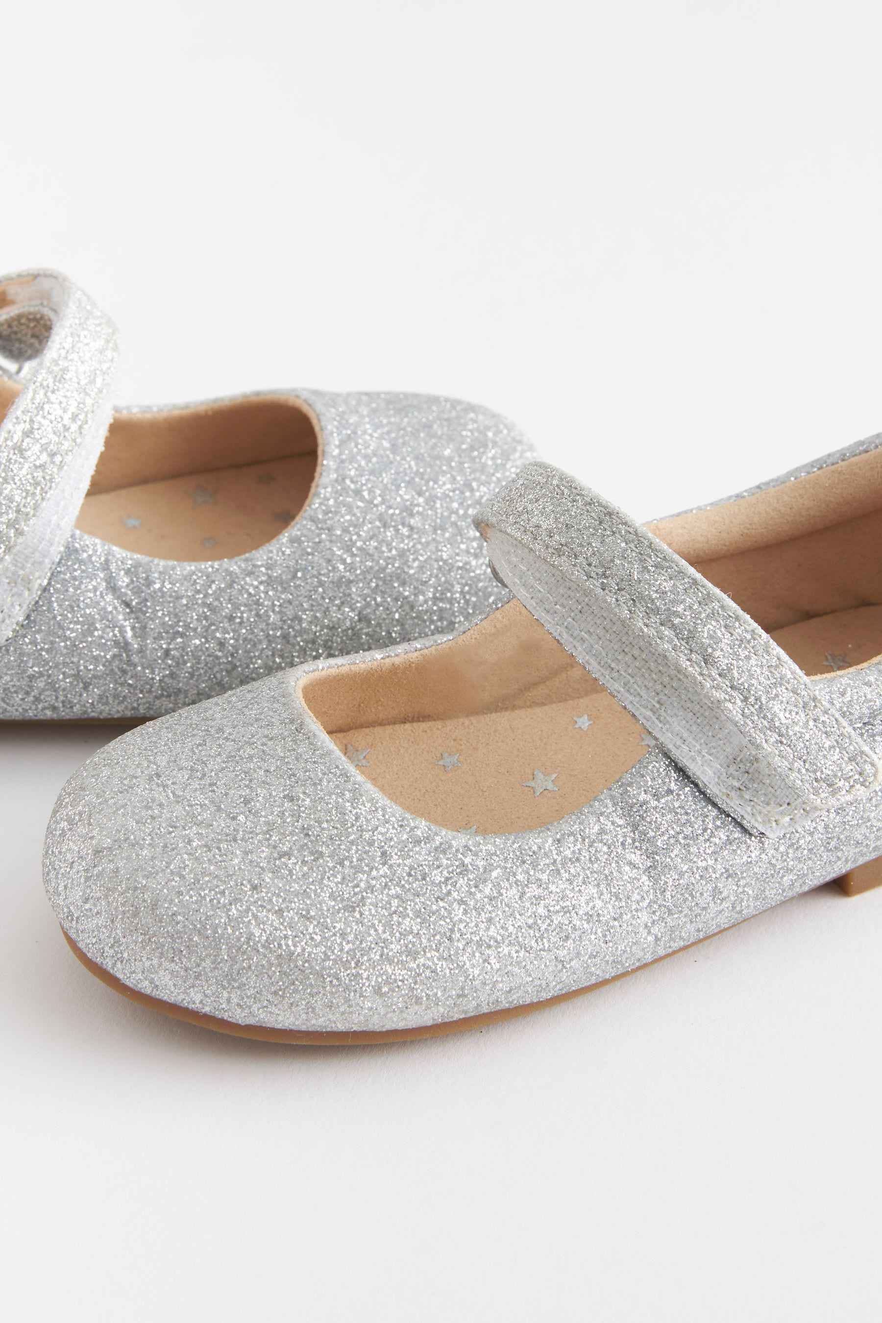 Silver Glitter Mary Jane Shoes