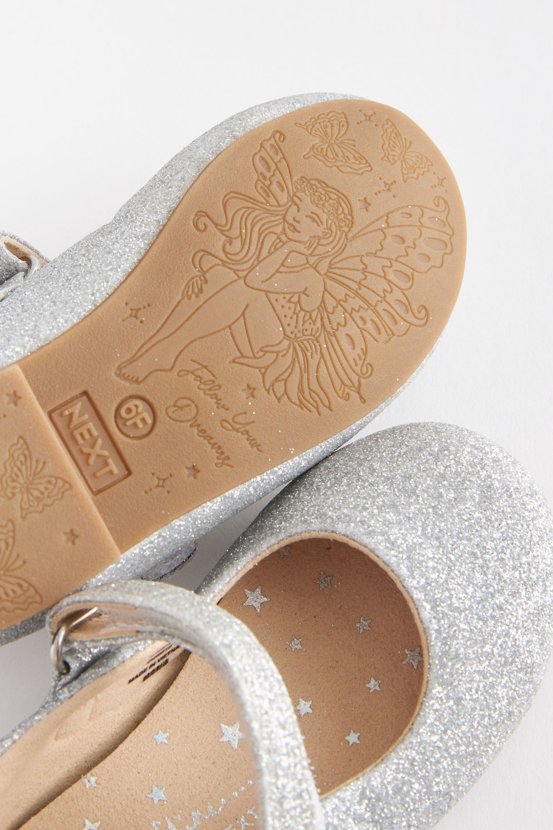 Silver Glitter Mary Jane Shoes