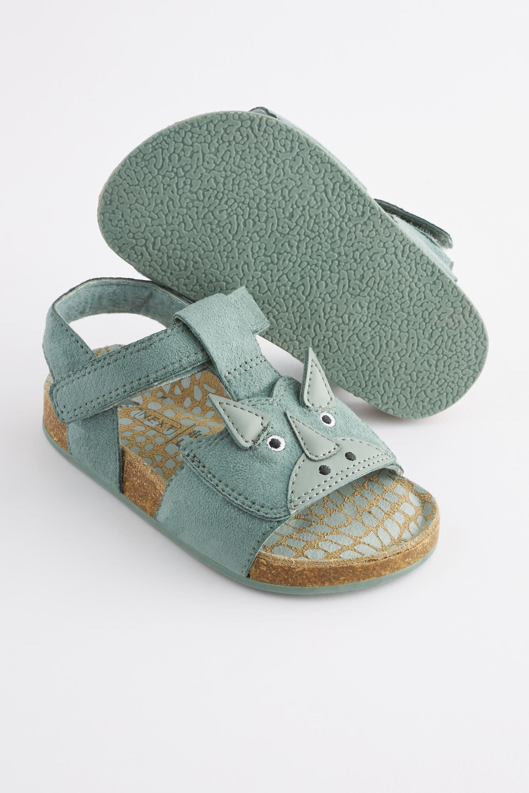 Green Dinosaur Corkbed Comfort Sandals