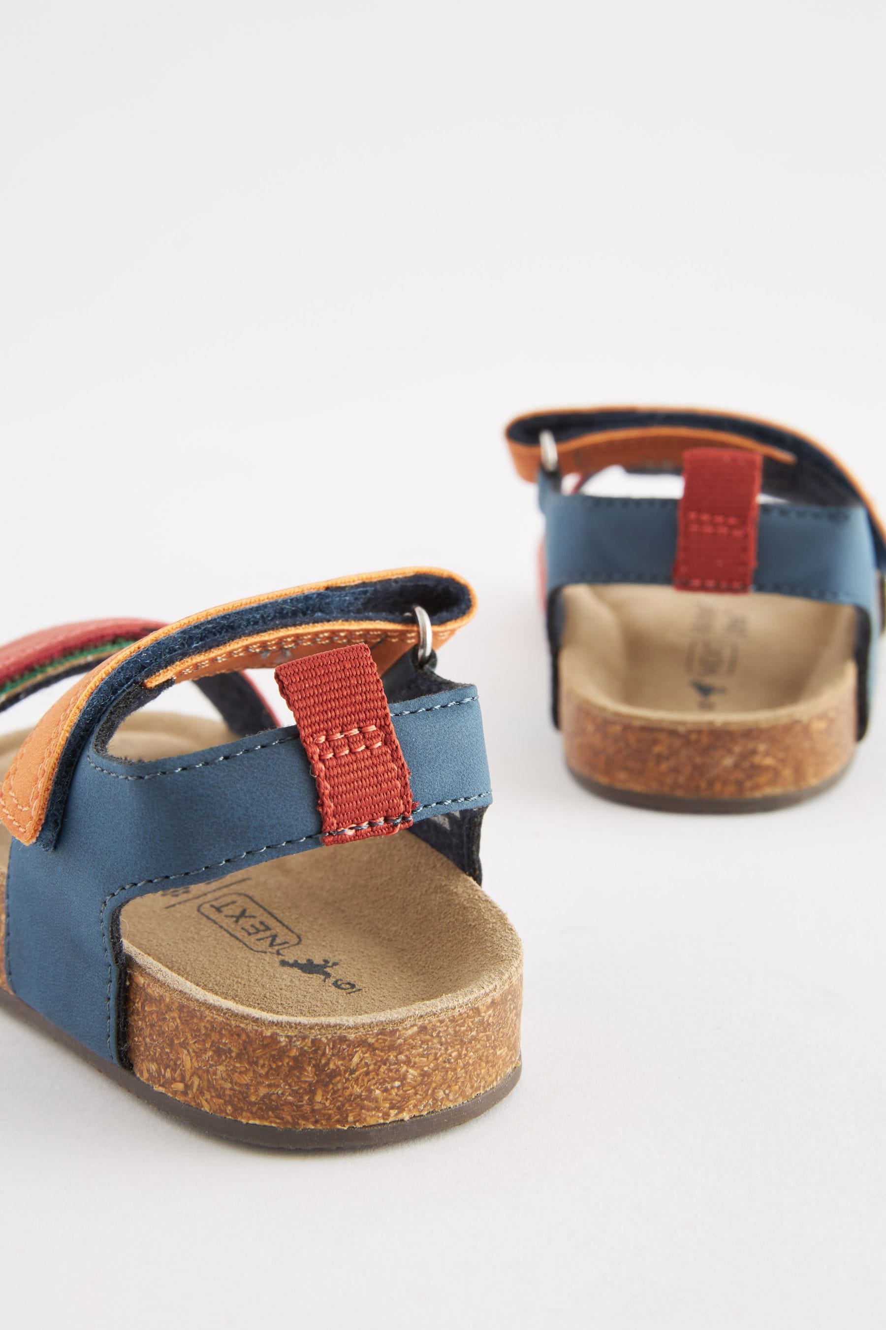 Multi Bright Colourblock Corkbed Comfort Sandals