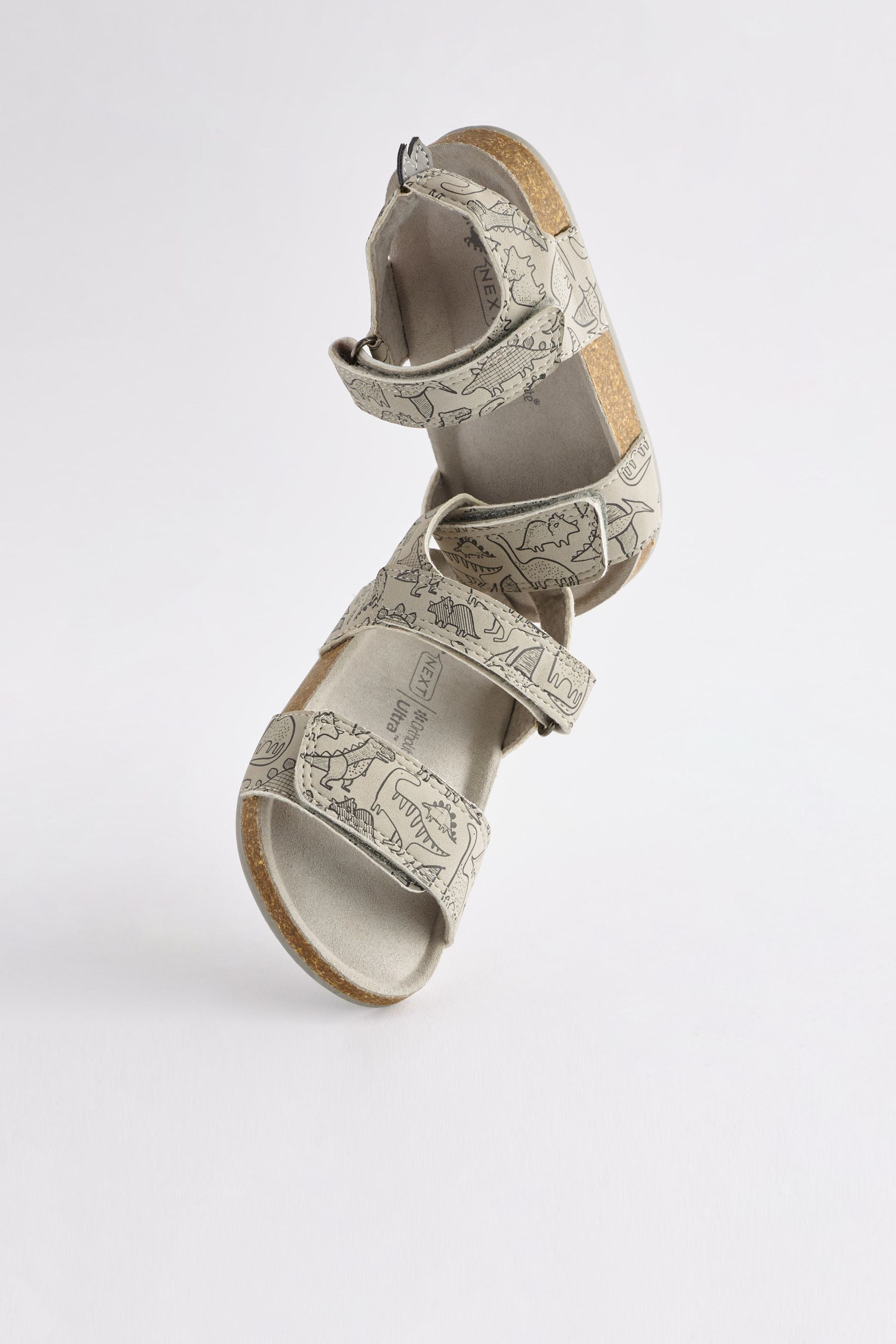 Grey Dinosaur Corkbed Comfort Sandals