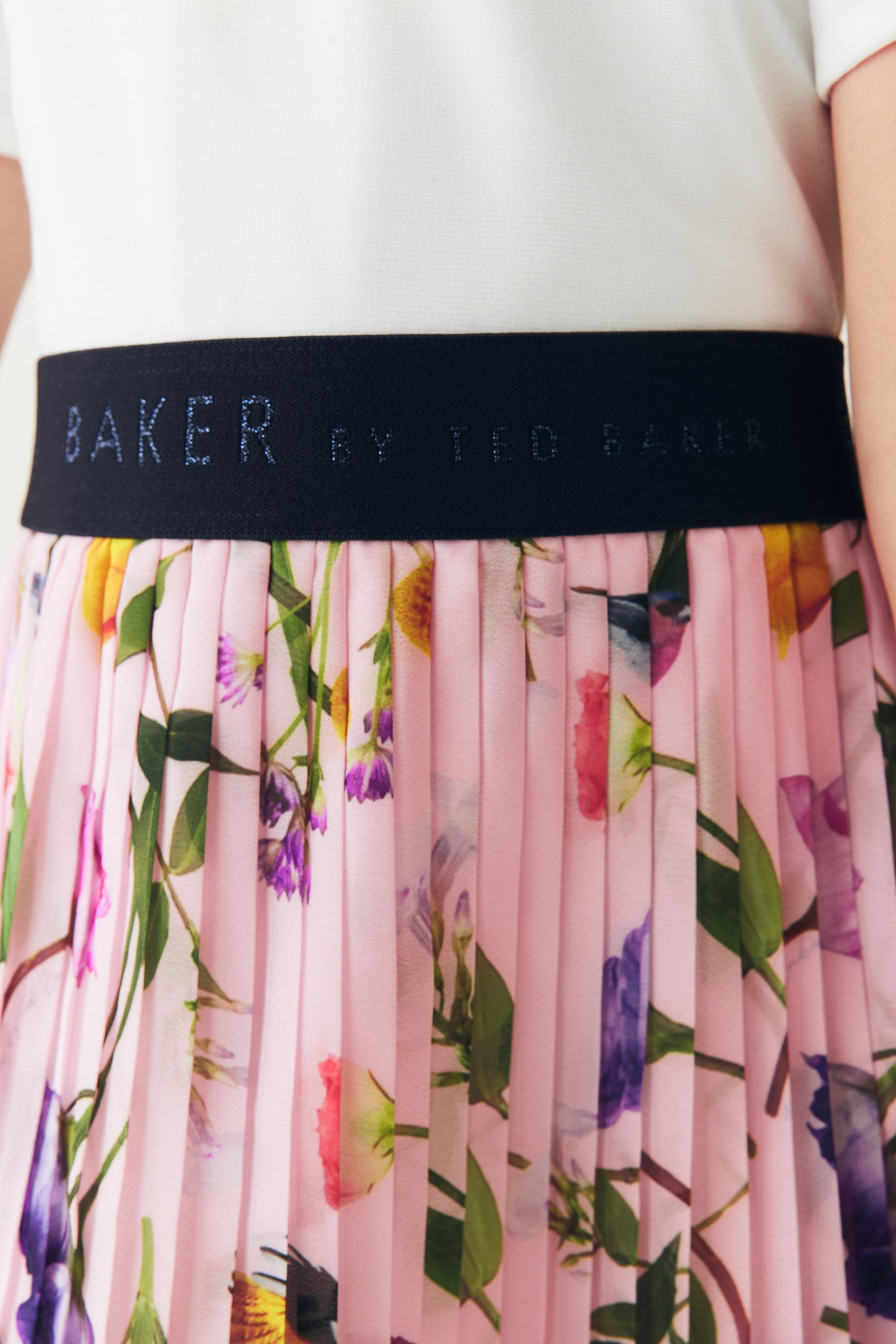 Baker by Ted Baker Pink Pleated 2-in-1 Dress