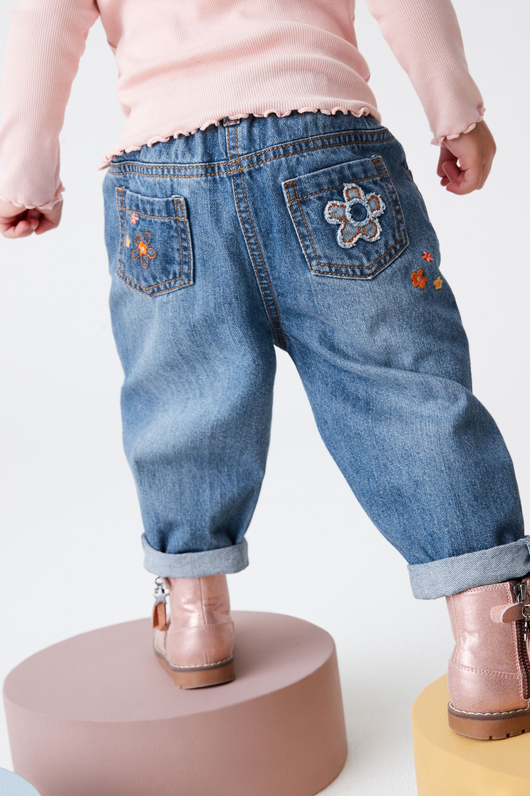 Blue Flower Character Jeans (3mths-7yrs)