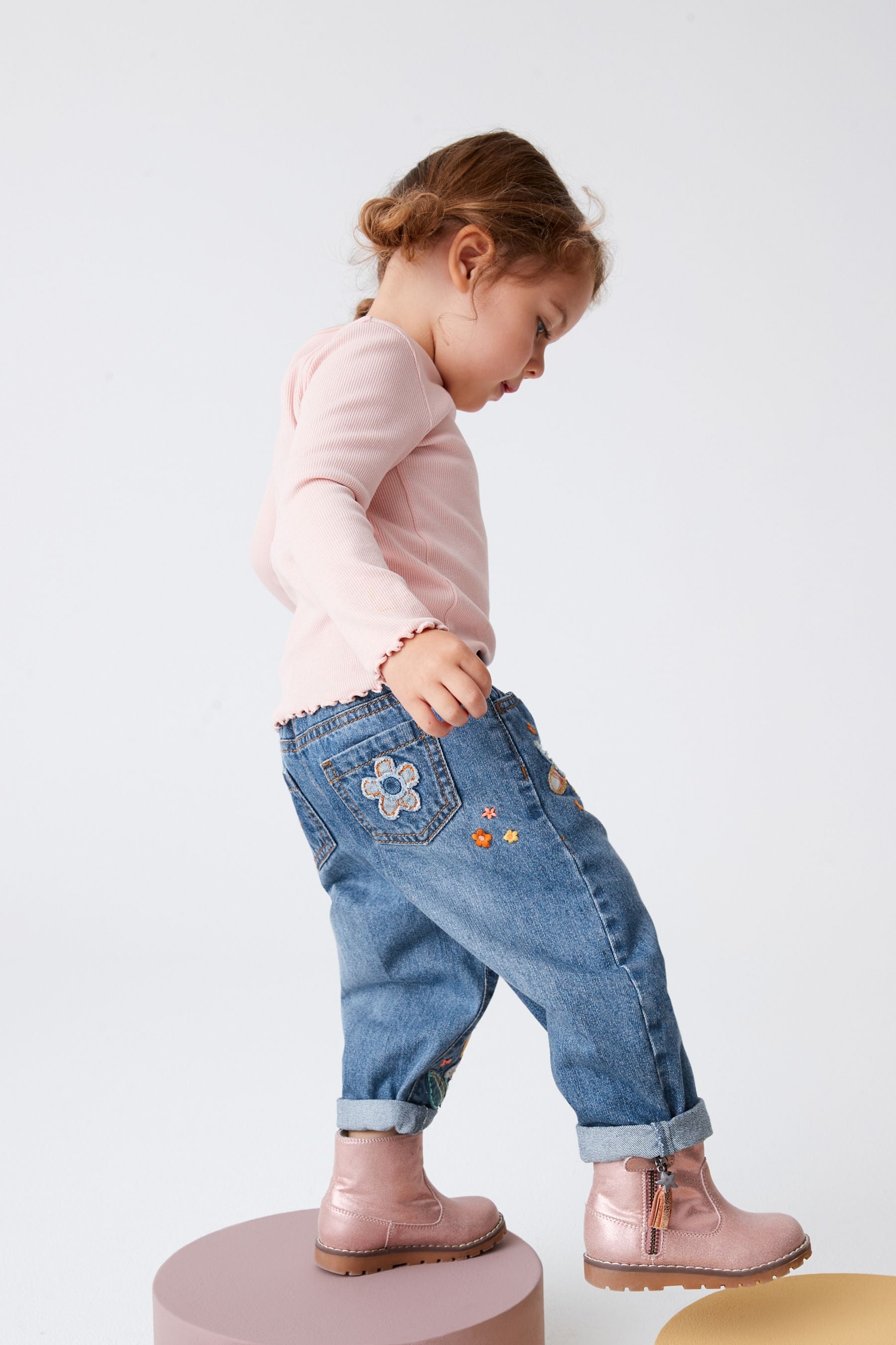 Blue Flower Character Jeans (3mths-7yrs)