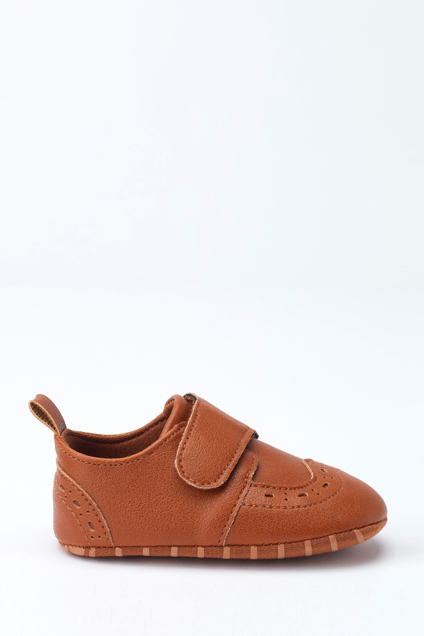 Tan Brown Baby Smart Brogue Shoes (0-24mths)