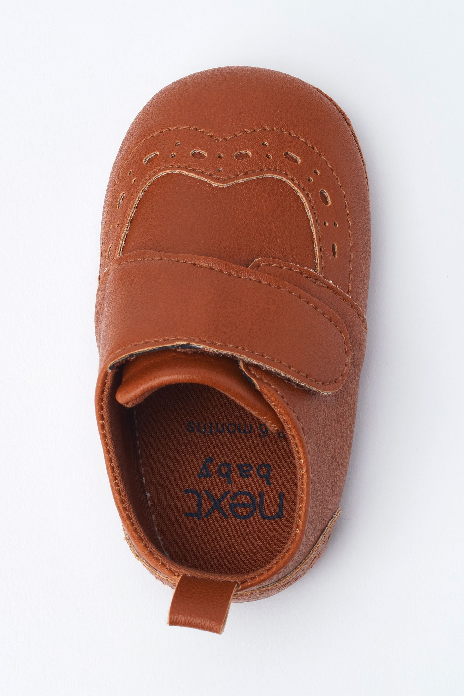 Tan Brown Baby Smart Brogue Shoes (0-24mths)