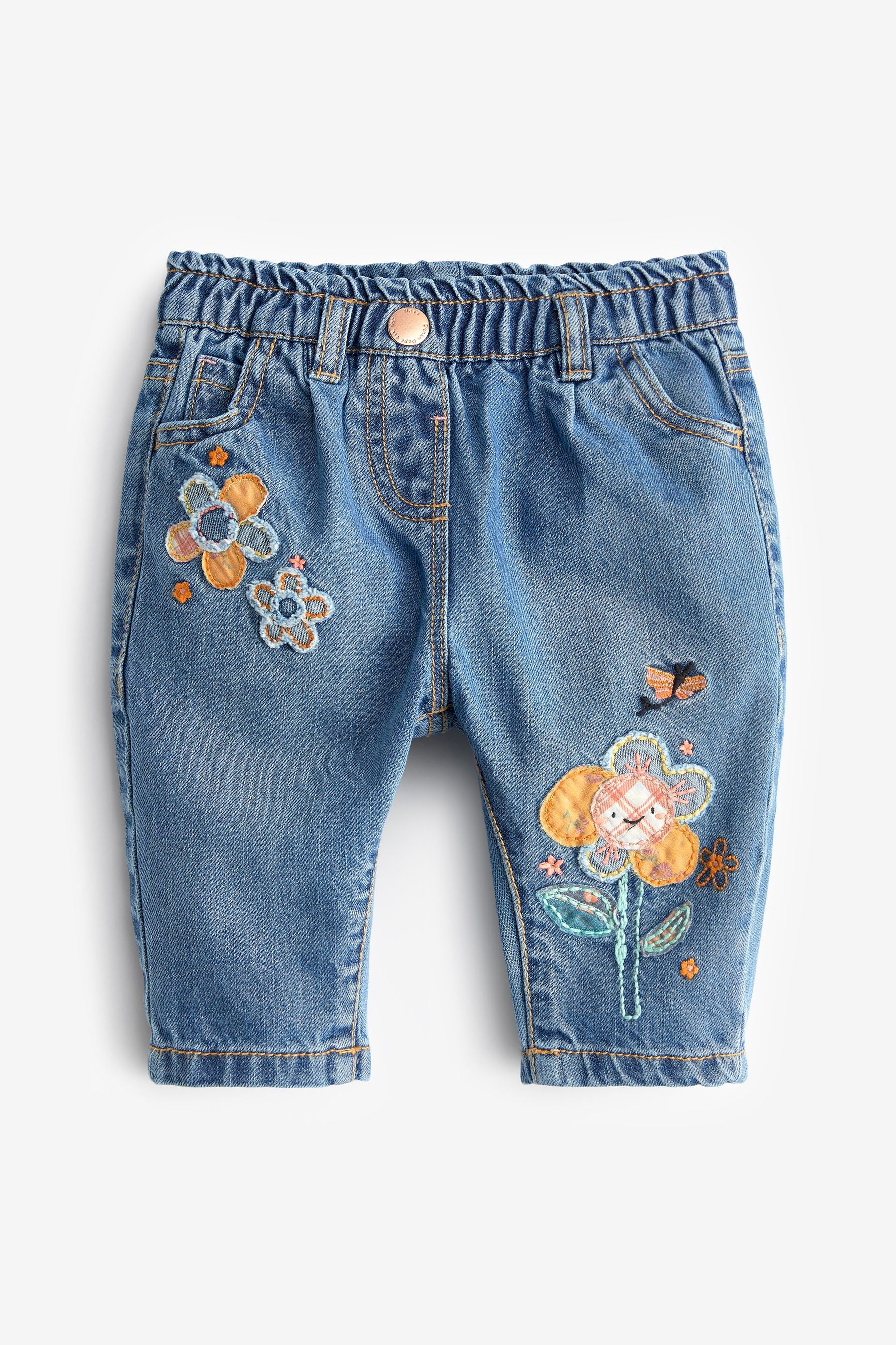 Blue Flower Character Jeans (3mths-7yrs)