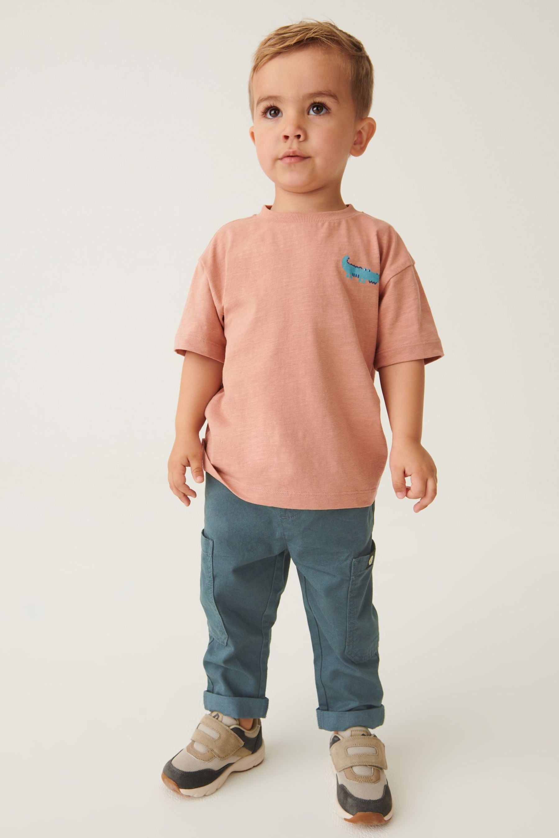 Teal Blue Side Pocket Pull-On Trousers (3mths-7yrs)