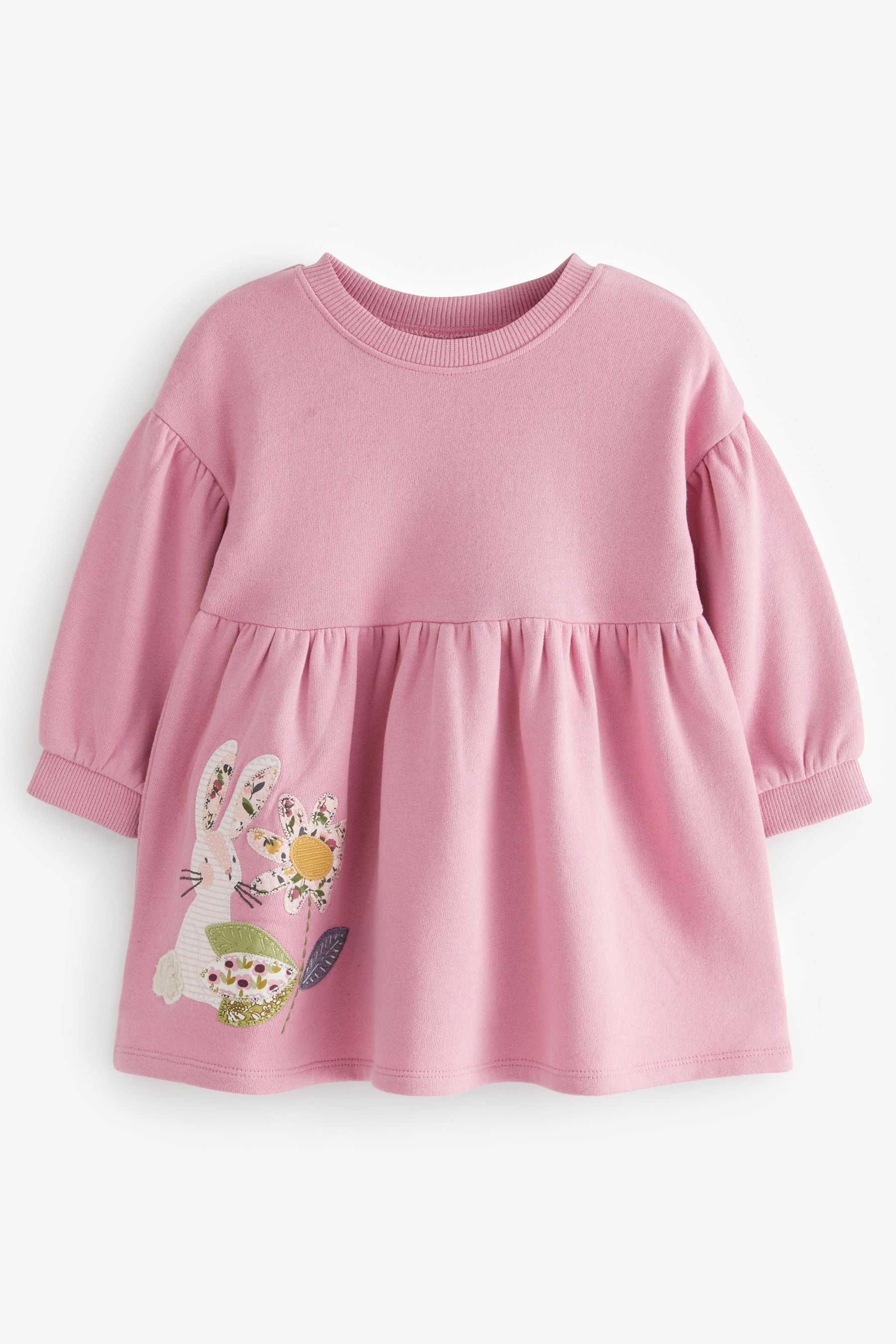 Pink Bunny Sweat Dress (3mths-7yrs)