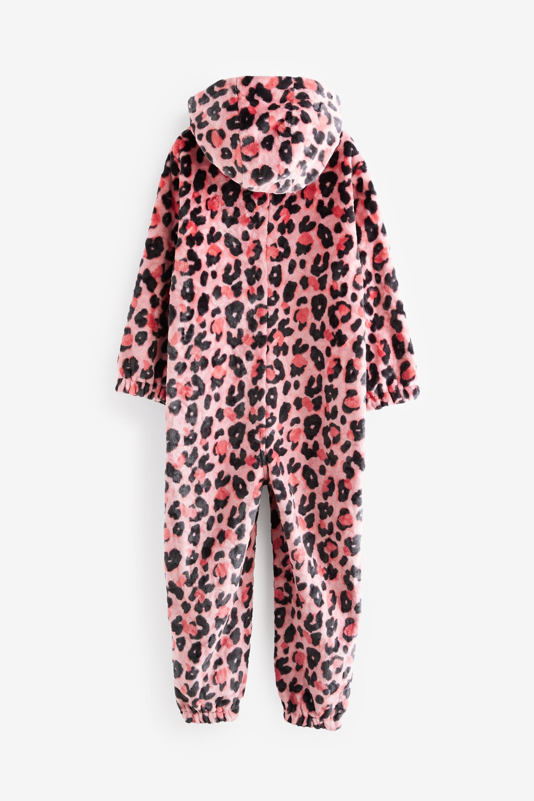 Pink Animal Print Fleece All-In-One (1.5-16yrs)