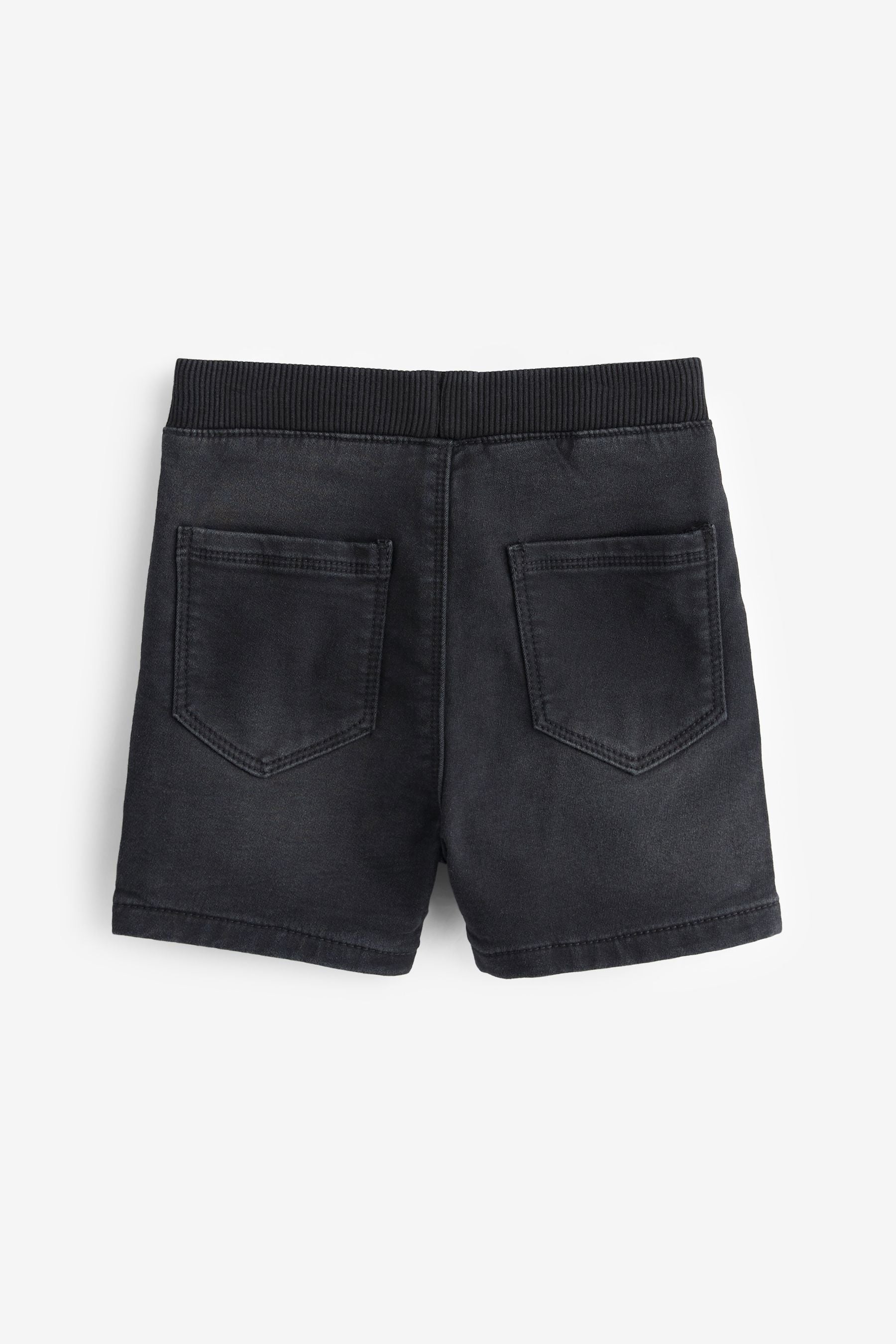 Black Jersey Denim Shorts (3mths-7yrs)