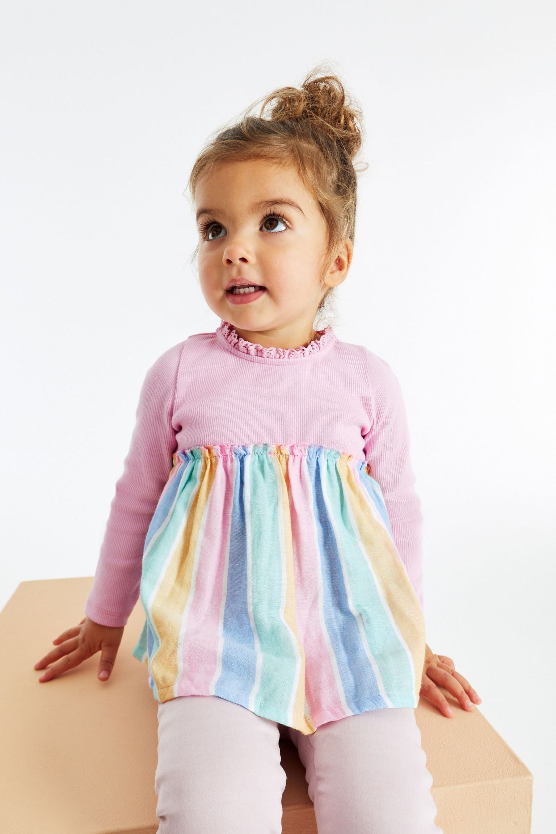 Rainbow Long Sleeve Blouse (3mths-7yrs)