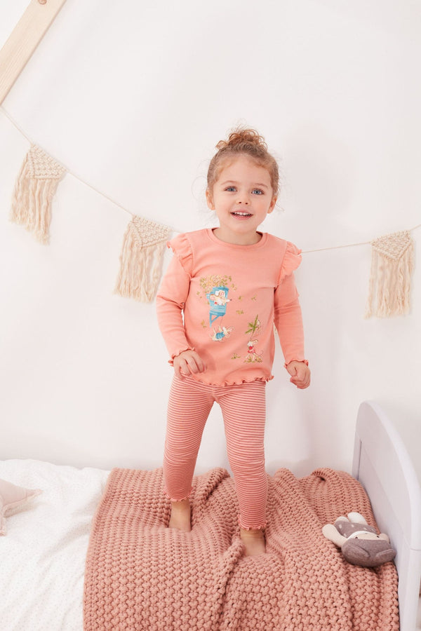 Orange/Cream Mouse Character Pyjamas 3 Pack (9mths-8yrs)