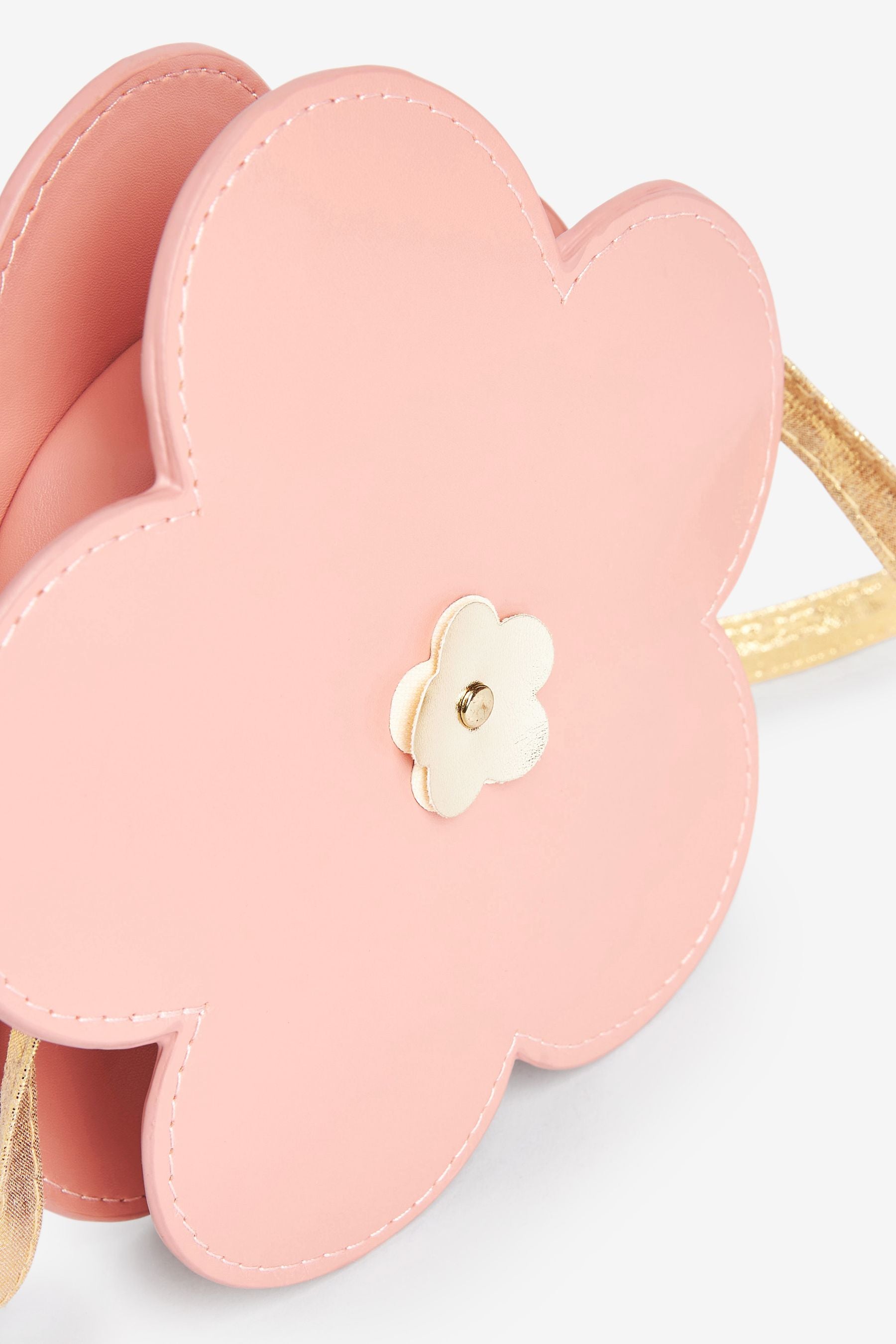 Pink Flower Cross-Body Bag