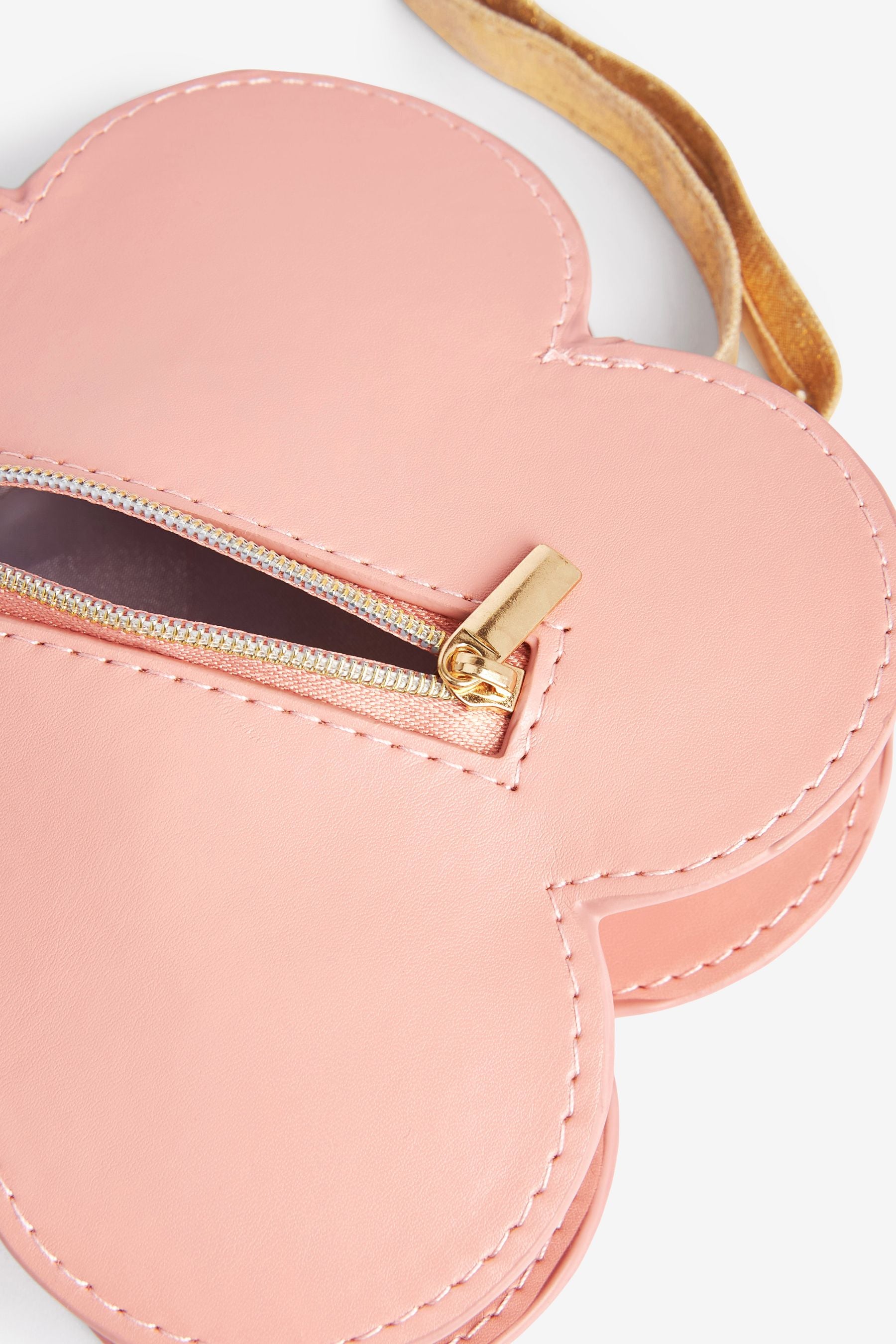 Pink Flower Cross-Body Bag