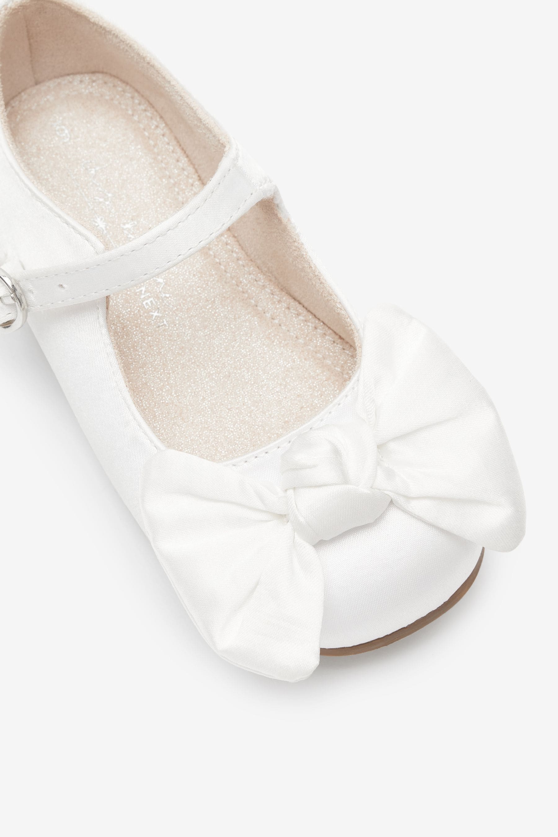 White Bow Stain Resistant Satin Bridesmaid Collection Mary Jane Occasion Shoes