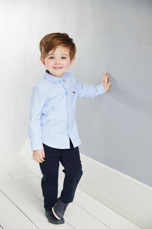 Blue Long Sleeve Oxford Shirt (3mths-7yrs)