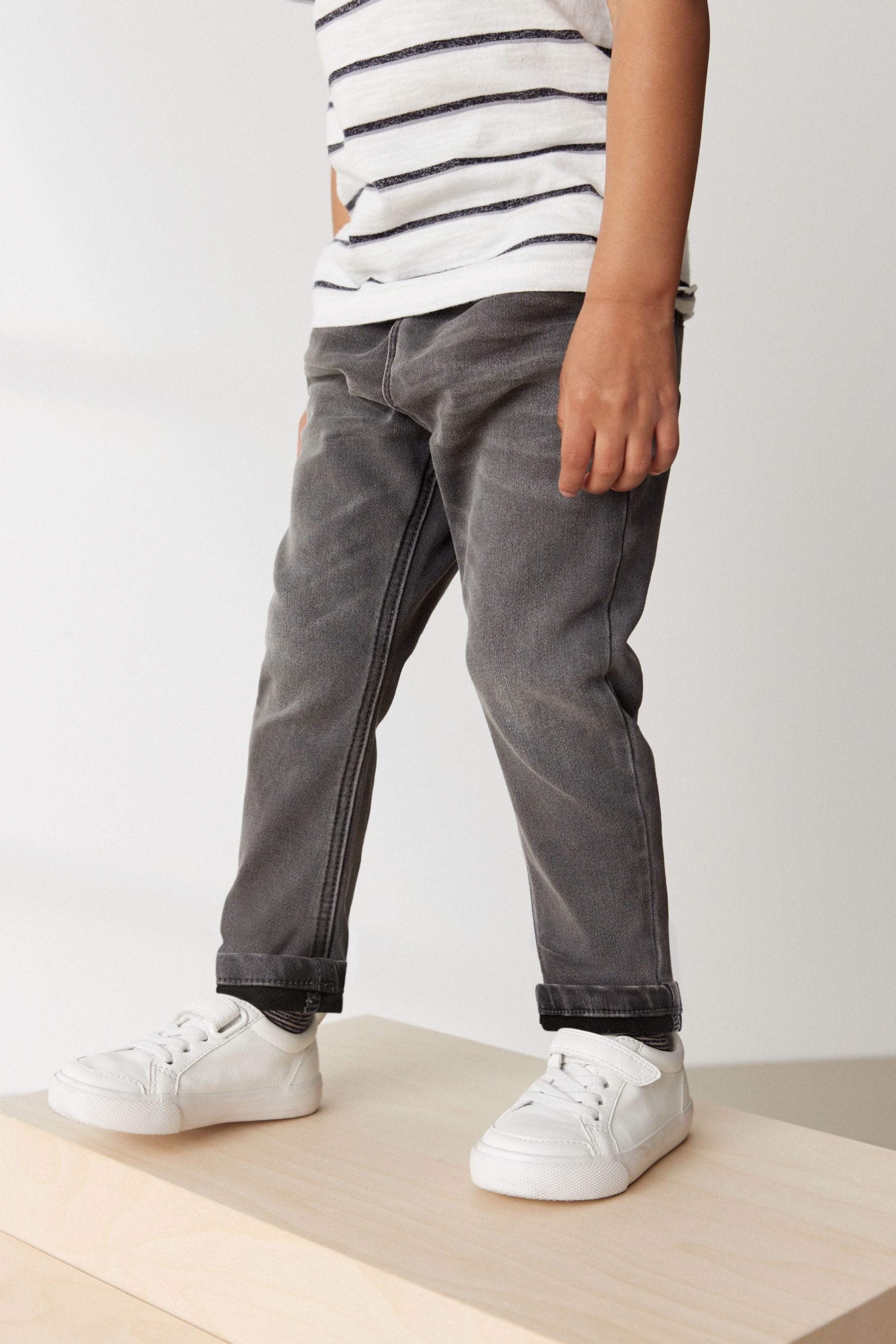 Grey Super Soft Pull-On Jeans With Stretch (3mths-7yrs)