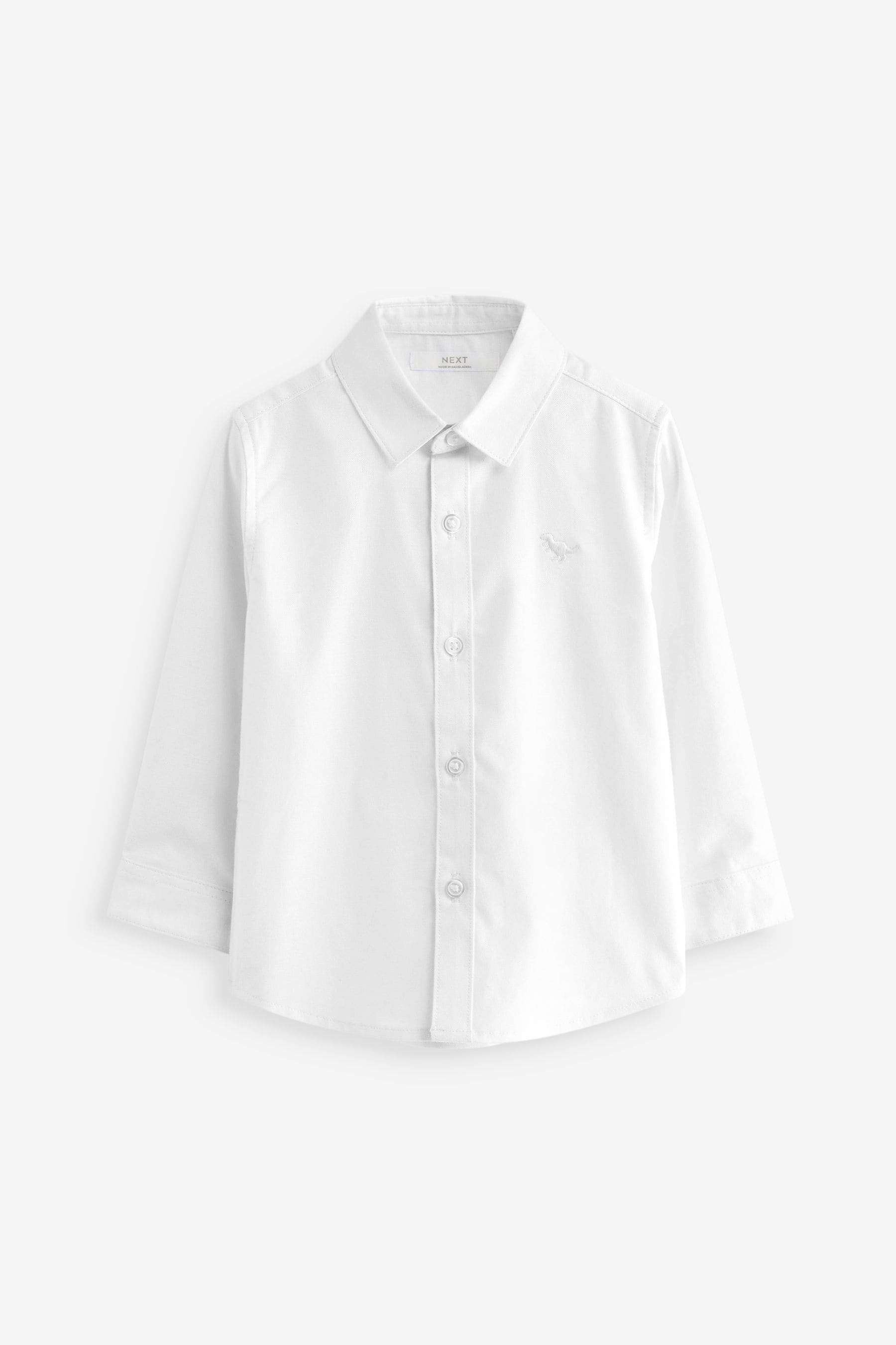 White Long Sleeve Oxford Shirt (3mths-7yrs)