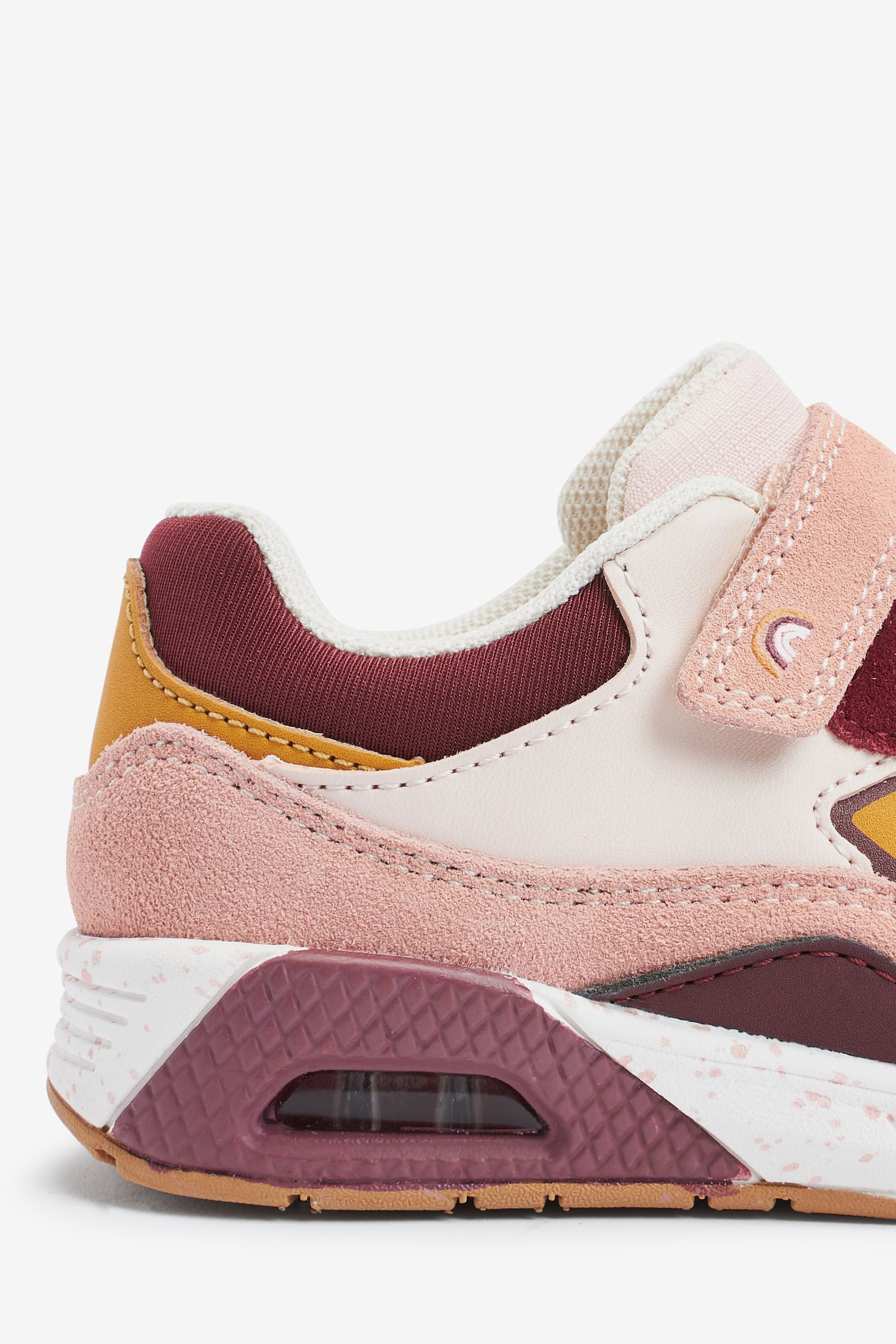 Pink Colourblock Elastic Lace Chunky Trainers