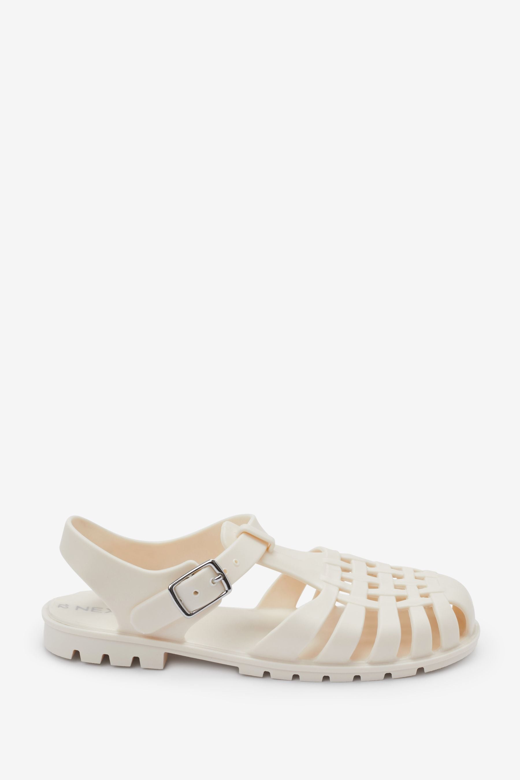 Bone White Jelly Fisherman Sandals