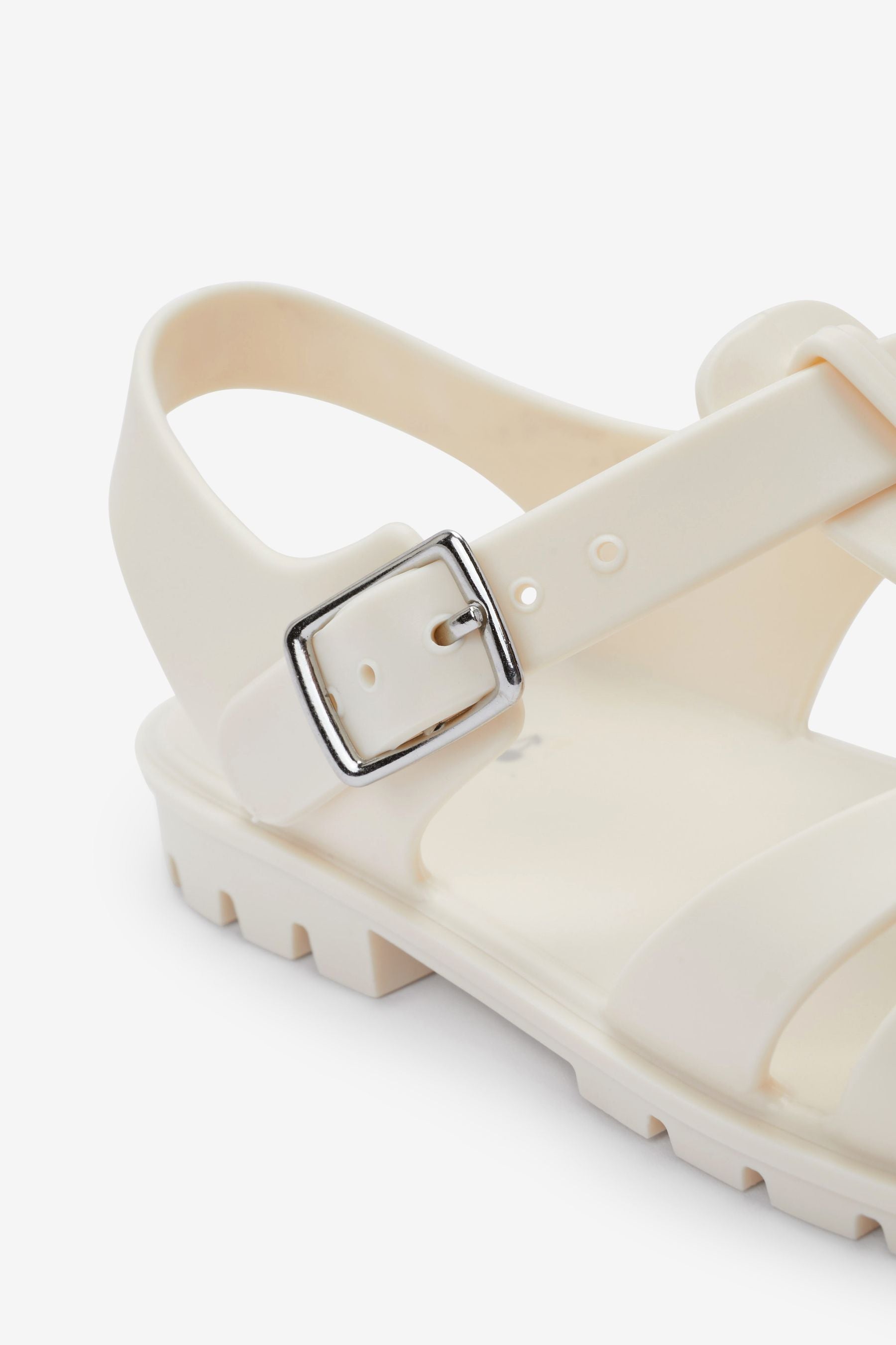 Bone White Jelly Fisherman Sandals