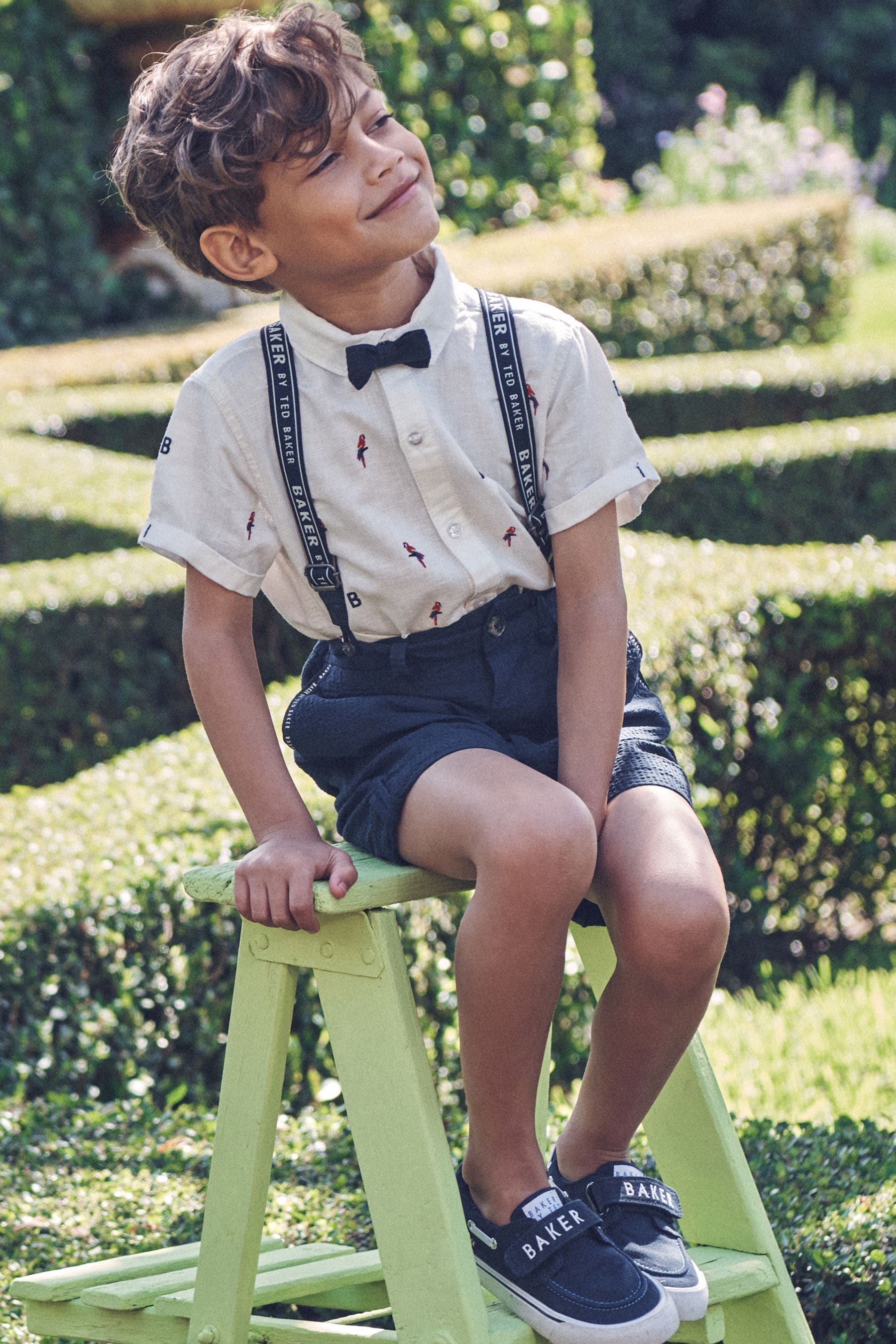 Navy Baker by Ted Baker Shirt, Shorts and Braces Set