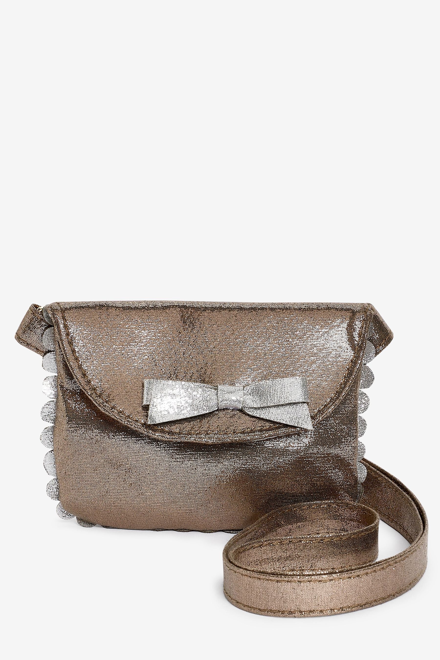 Metallic Bow Bag