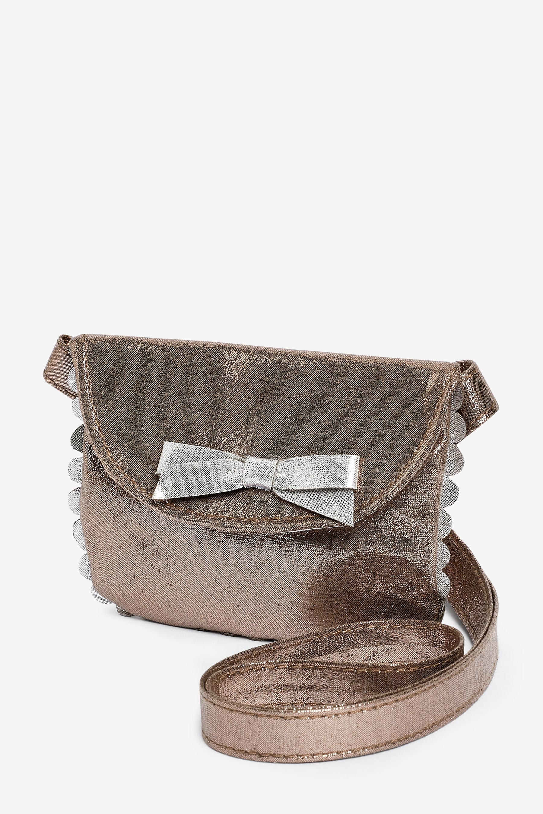 Metallic Bow Bag