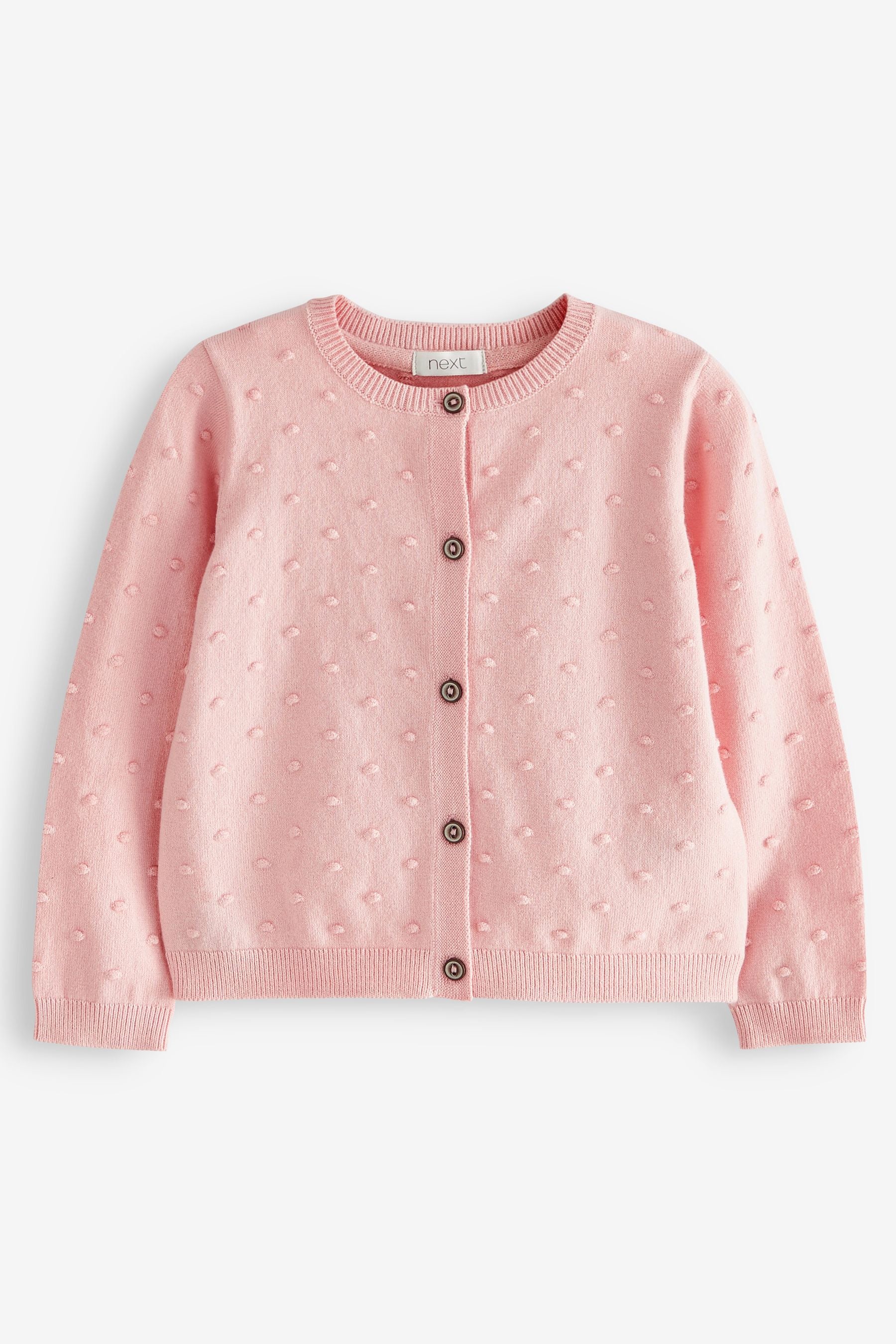 Light Pink Bobble Cardigan (3mths-10yrs)